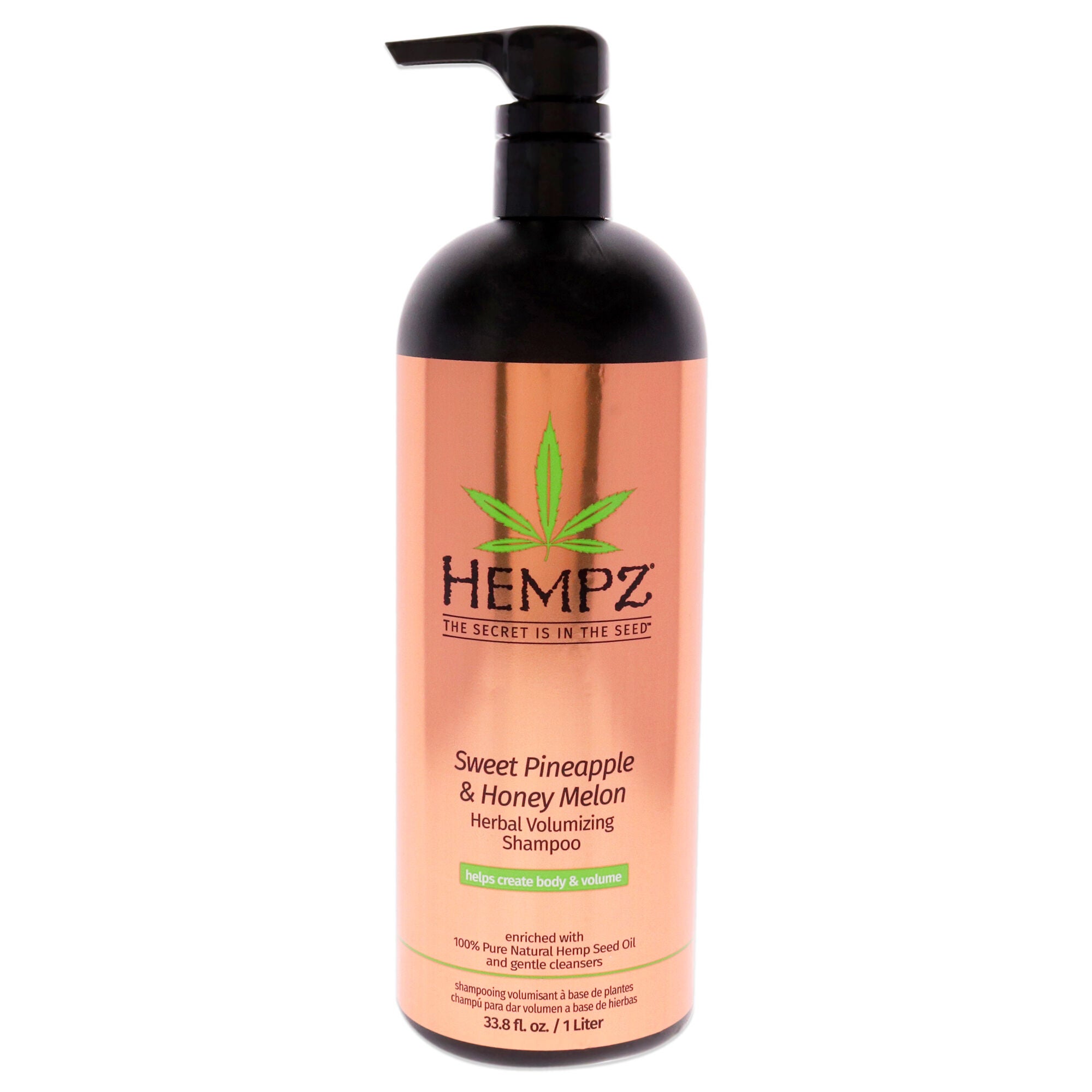 Sweet Pineapple and Honey Melon Herbal Volumizing Shampoo by Hempz for Unisex - 33.8 oz Shampoo, See Description, hi-res image number 0