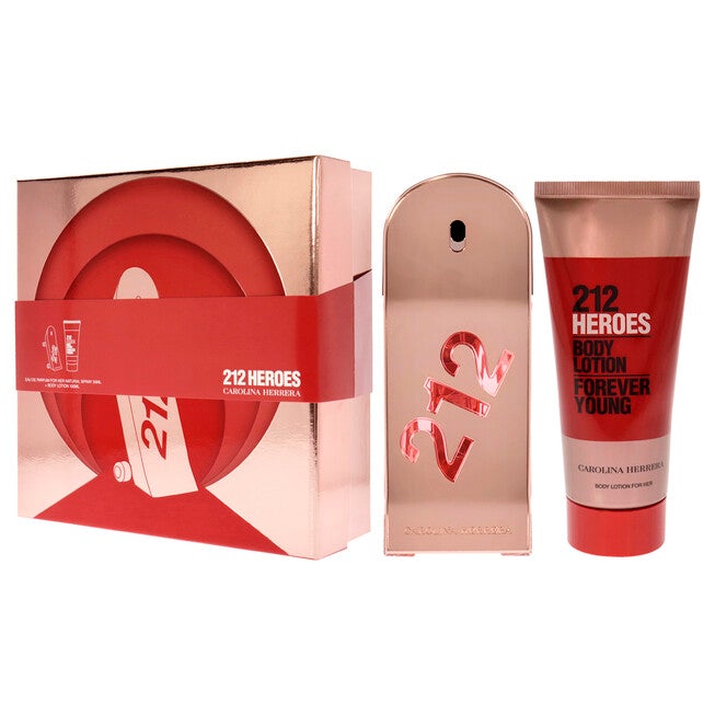 212 Heroes Forever Young by Carolina Herrera for Women - 2 Pc Gift Set 1.7oz EDP Spray, 3.4oz Body Lotion, NA, alternate image number null