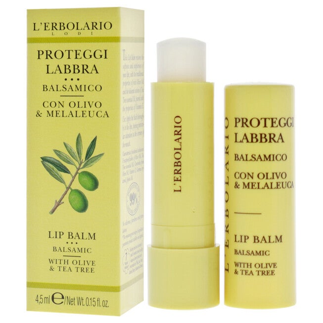 Lip Balm - Olive and Tea Tree by LErbolario for Unisex - 0.15 oz Lip Balm, NA, alternate image number null