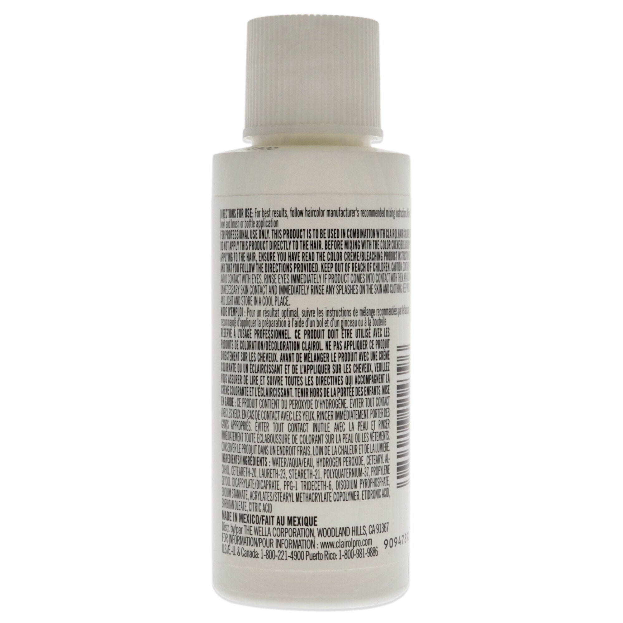 Pure White 20 Volume Creme Developer by Clairol for Unisex - 2 oz Lightener, See Description, alternate image number 2