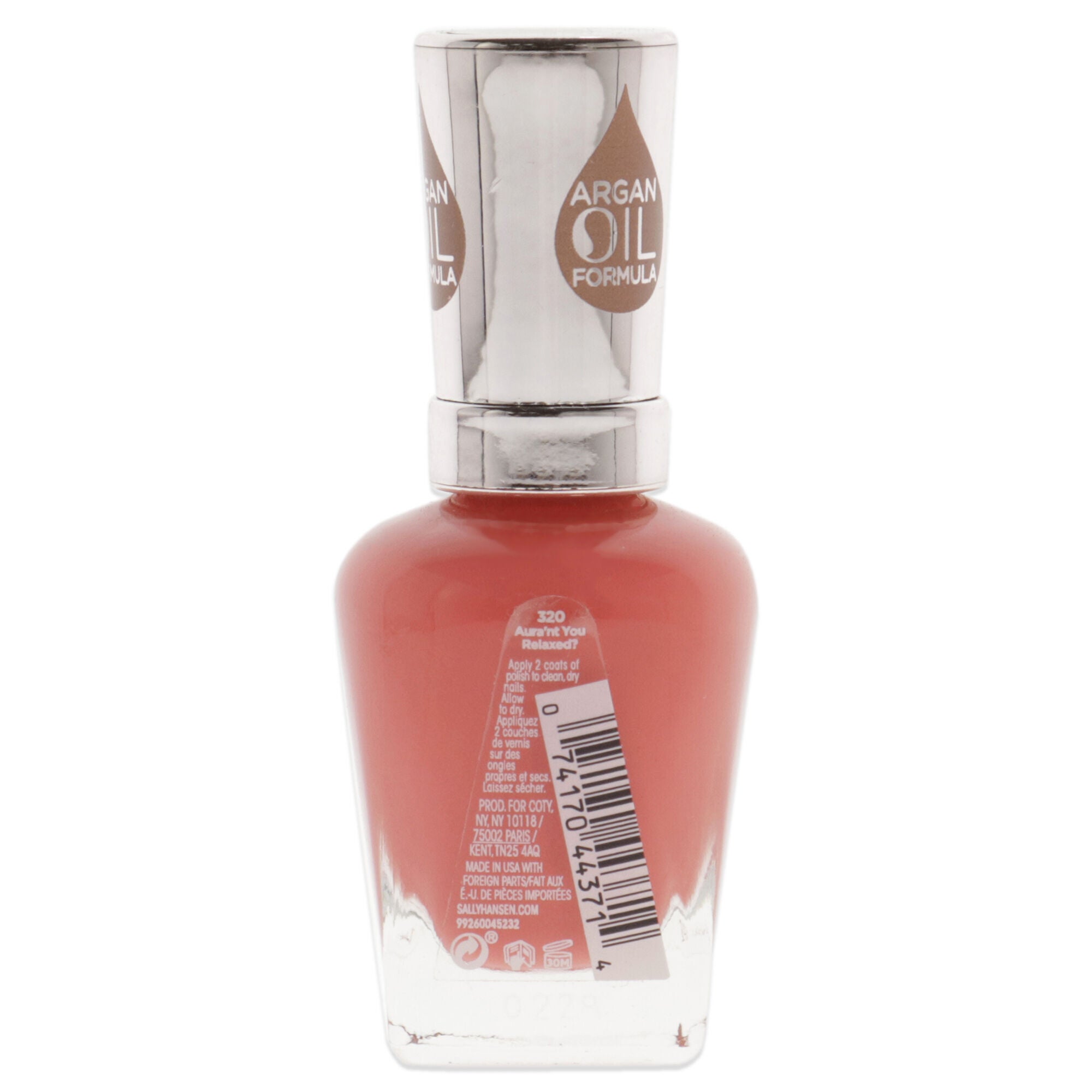 Color Therapy Nail Polish - 320 Aurant You Relaxed by Sally Hansen for Women - 0.5 oz Nail Polish, Pink, alternate image number 1