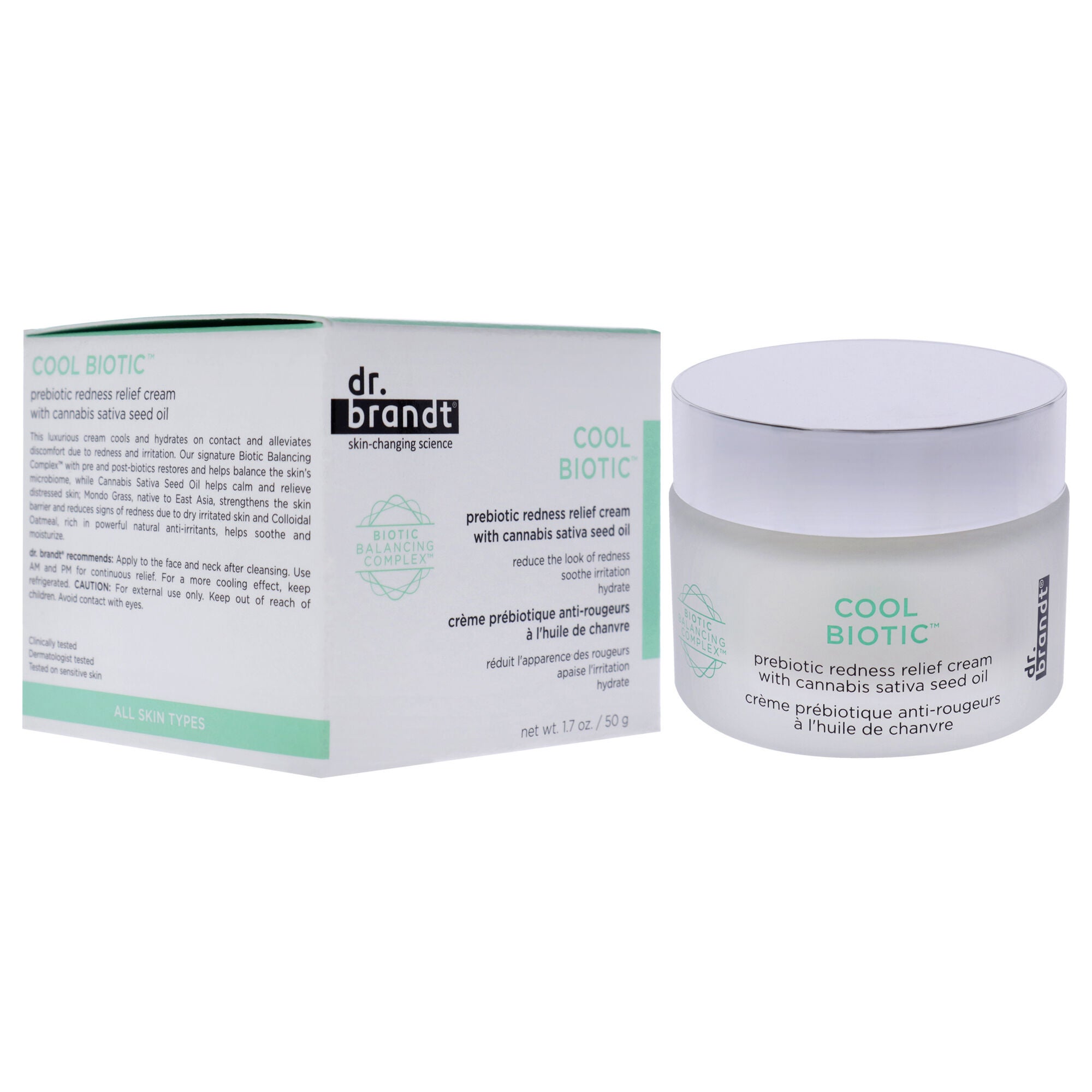 Cool Biotic Prebiotic Redness Relief Cream by Dr. Brandt for Unisex - 1.7 oz Cream, , alternate image number 6