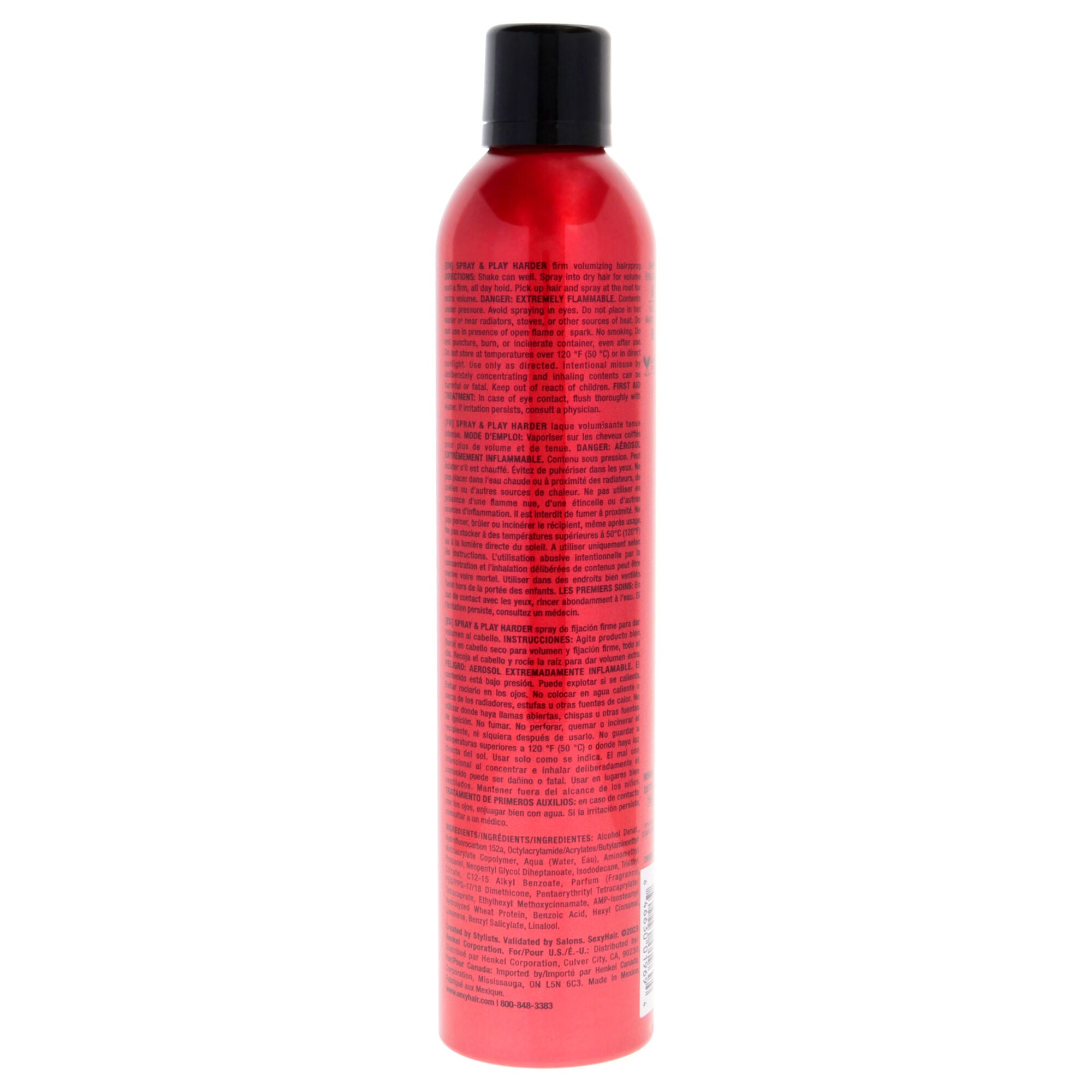 Big Sexy Hair Spray and Play Harder by Sexy Hair for Unisex - 10 oz Hair Spray, See Description, alternate image number 1