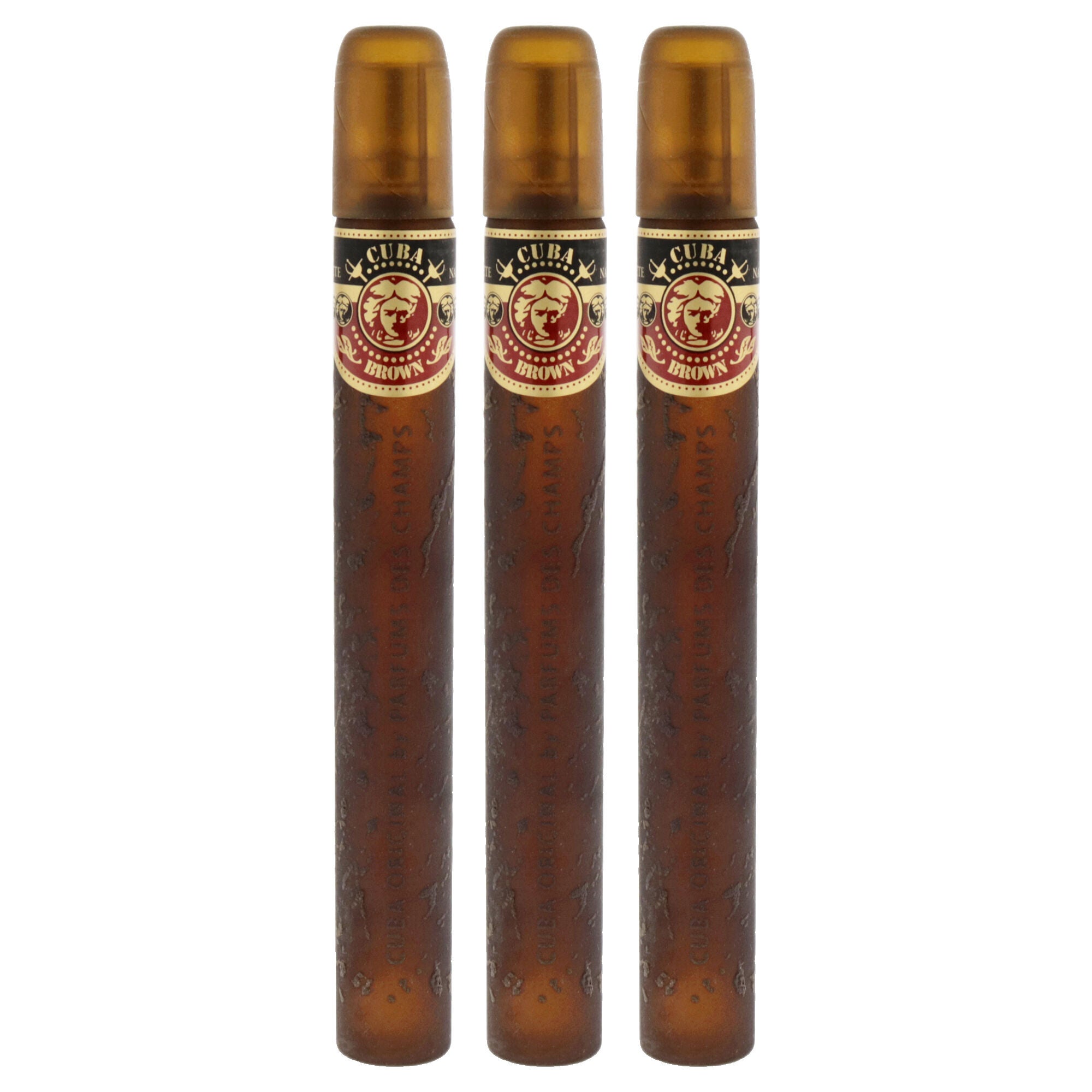 Cuba Brown by Cuba for Men - 1.17 oz EDT Spray - Pack of 3, Clear, alternate image number 1