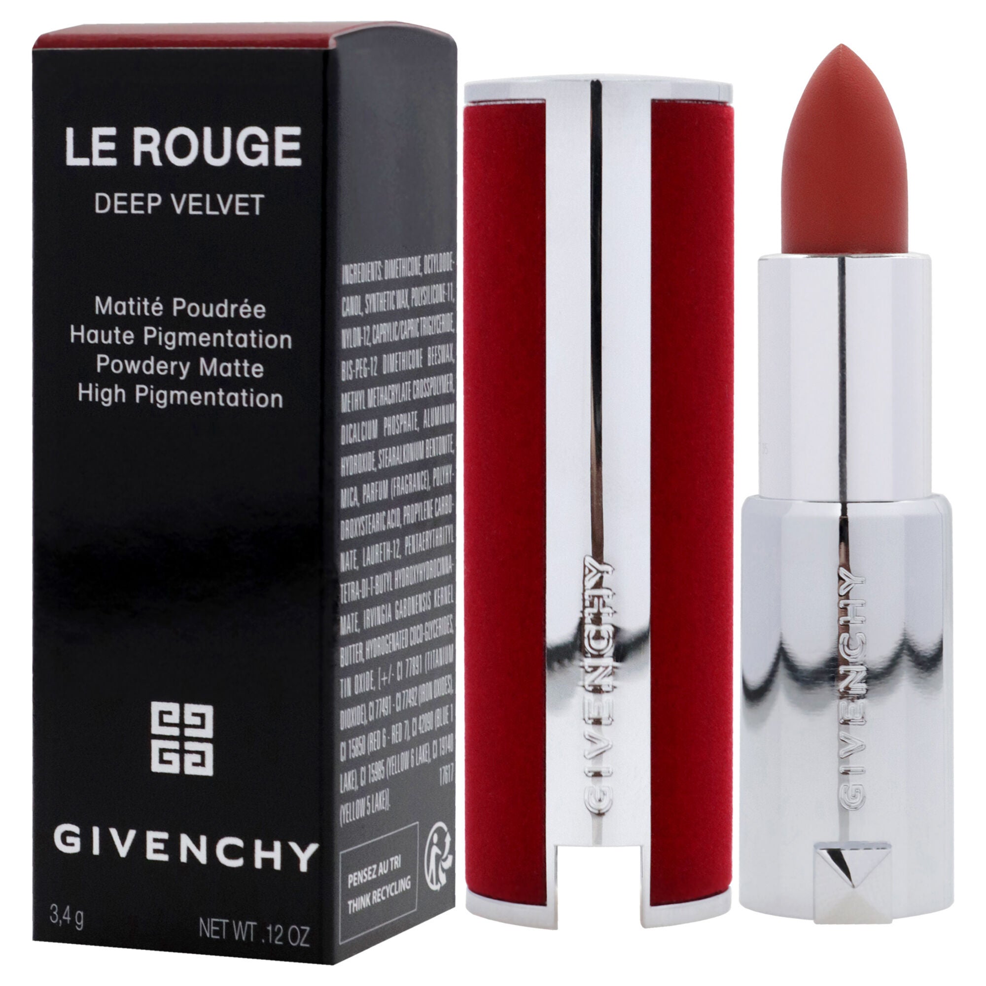 Le Rouge Deep Velvet Matte Lipstick - N35 by Givenchy for Women - 0.12 oz Lipstick, , alternate image number 7