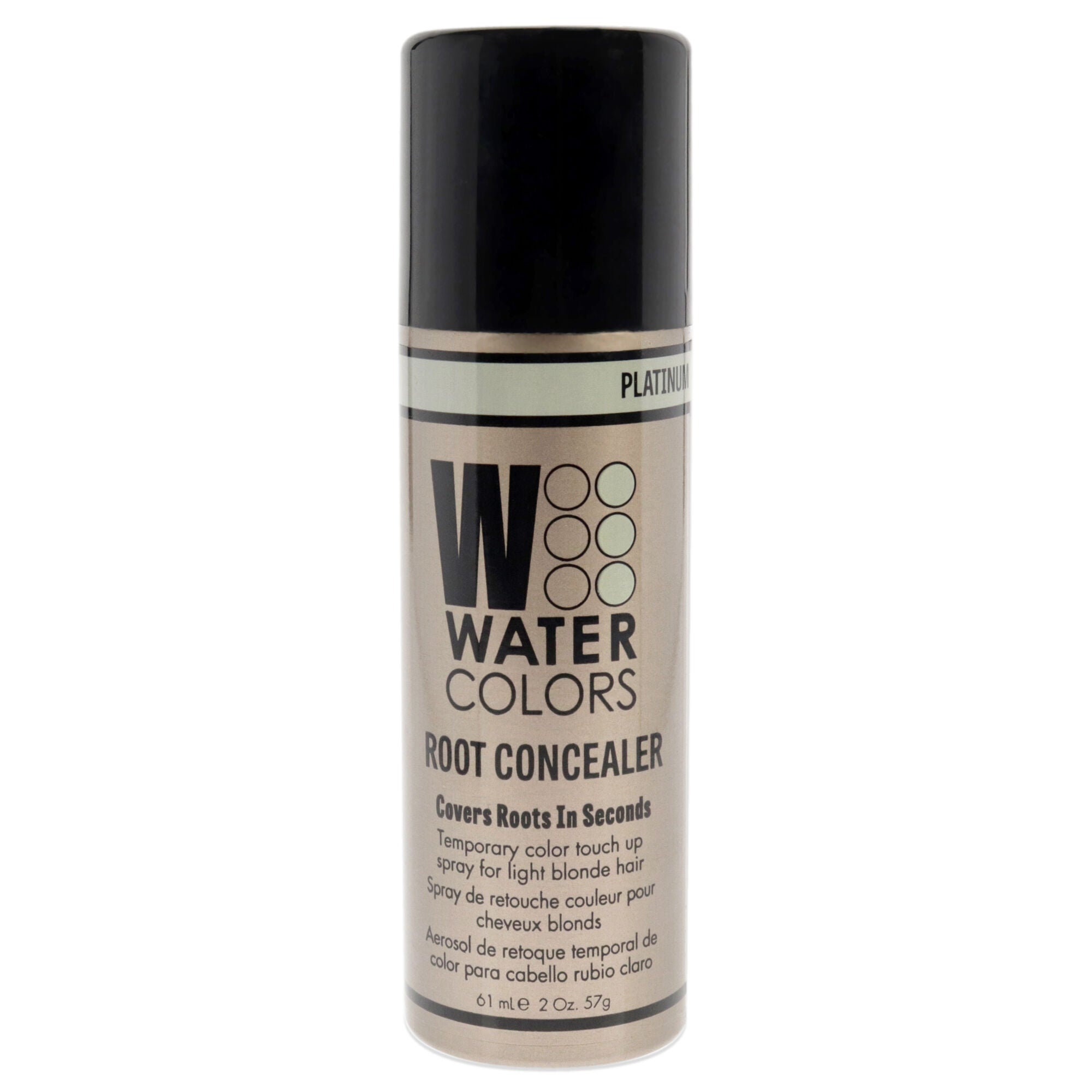 Watercolors Root Concealer - Platinum by Tressa for Unisex - 2 oz Hair Color Spray, See Description, hi-res image number 0