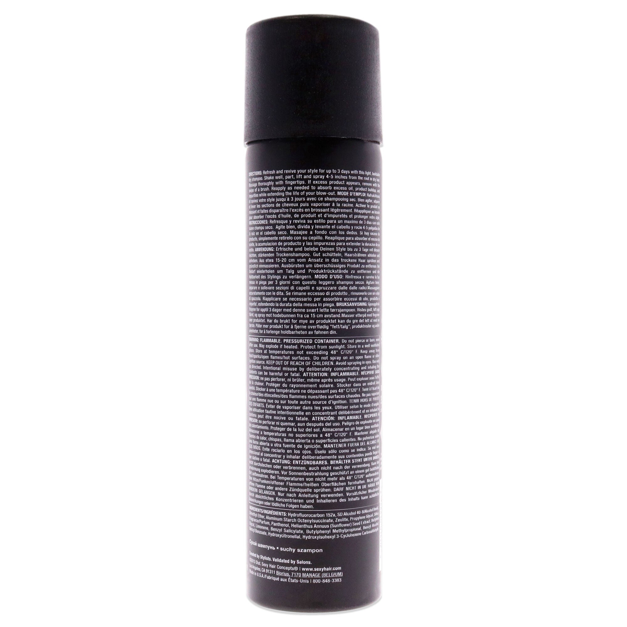 Style Sexy Hair H2NO Dry Shampoo by Sexy Hair for Unisex - 5.1 oz Shampoo, , alternate image number 3