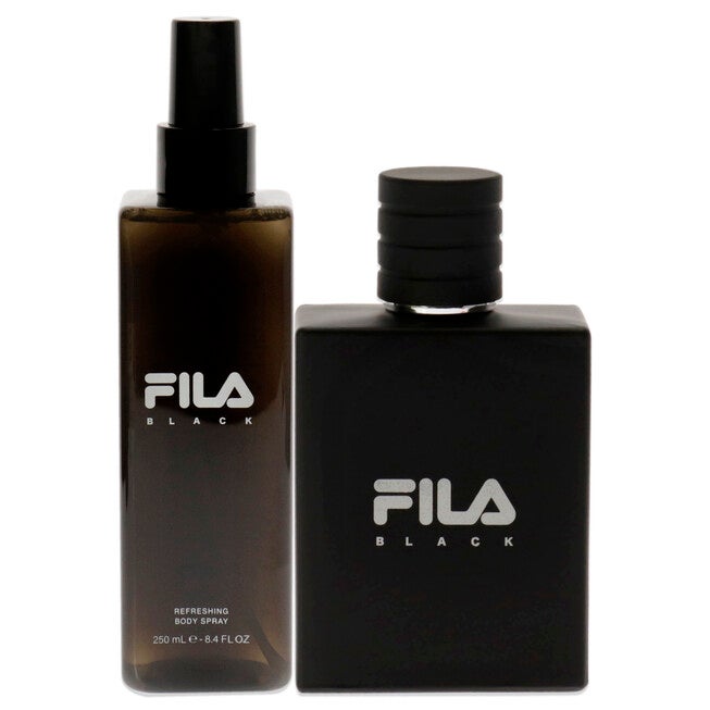 Fila Black by Fila for Men - 2 Pc Gift Set 3.4oz EDT Spray, 8.4oz Body Spray, NA, alternate image number null
