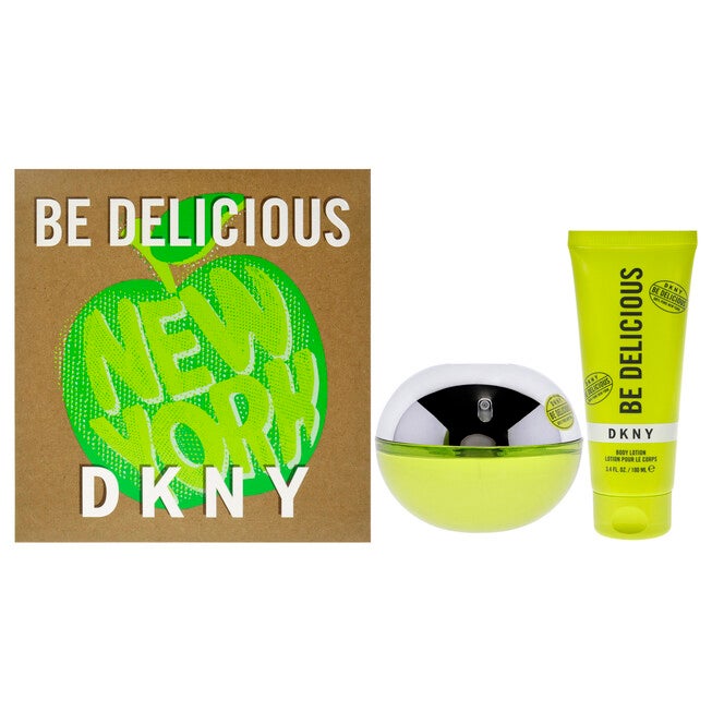 DKNY Be Delicious by Donna Karan for Women - 2 Pc Gift Set 3.4oz EDP Spray, 3.4oz Body Lotion, NA, hi-res image number null