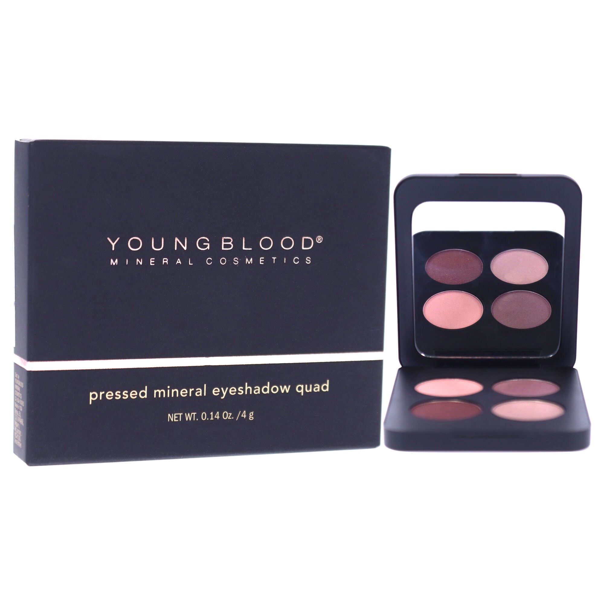 Pressed Mineral Eyeshadow Quad - Vintage by Youngblood for Women - 0.14 oz Eye Shadow, , alternate image number 6