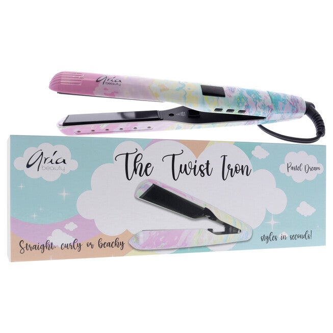 The Twist Flat Iron - Pastel Dream by Aria Beauty for Women - 1 Pc Flat Iron, NA, alternate image number null
