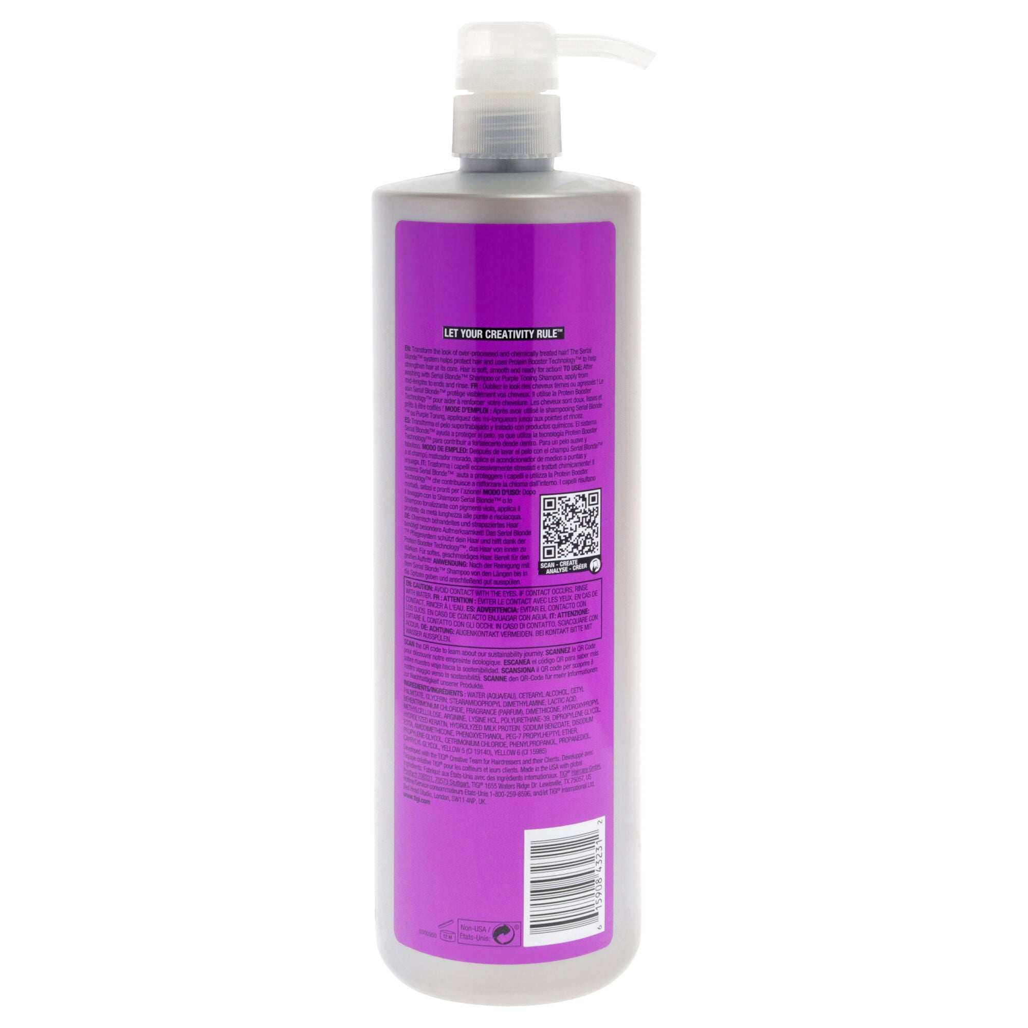 Bed Head Serial Blonde Conditioner by TIGI for Unisex - 32.8 oz Conditioner, See Description, alternate image number 2