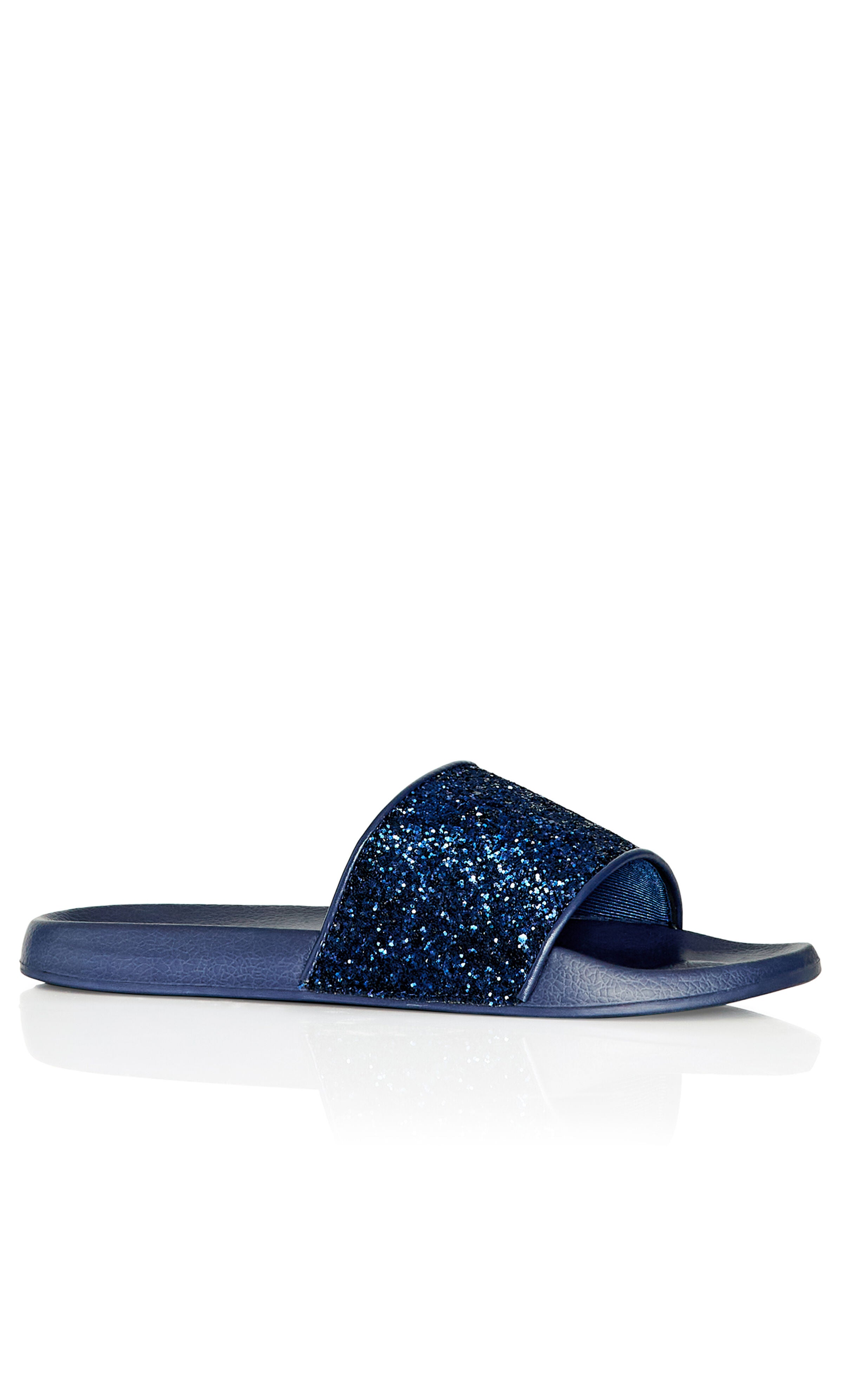 WIDE FIT Sally Sparkle Slide - navy, Blue, hi-res image number 0