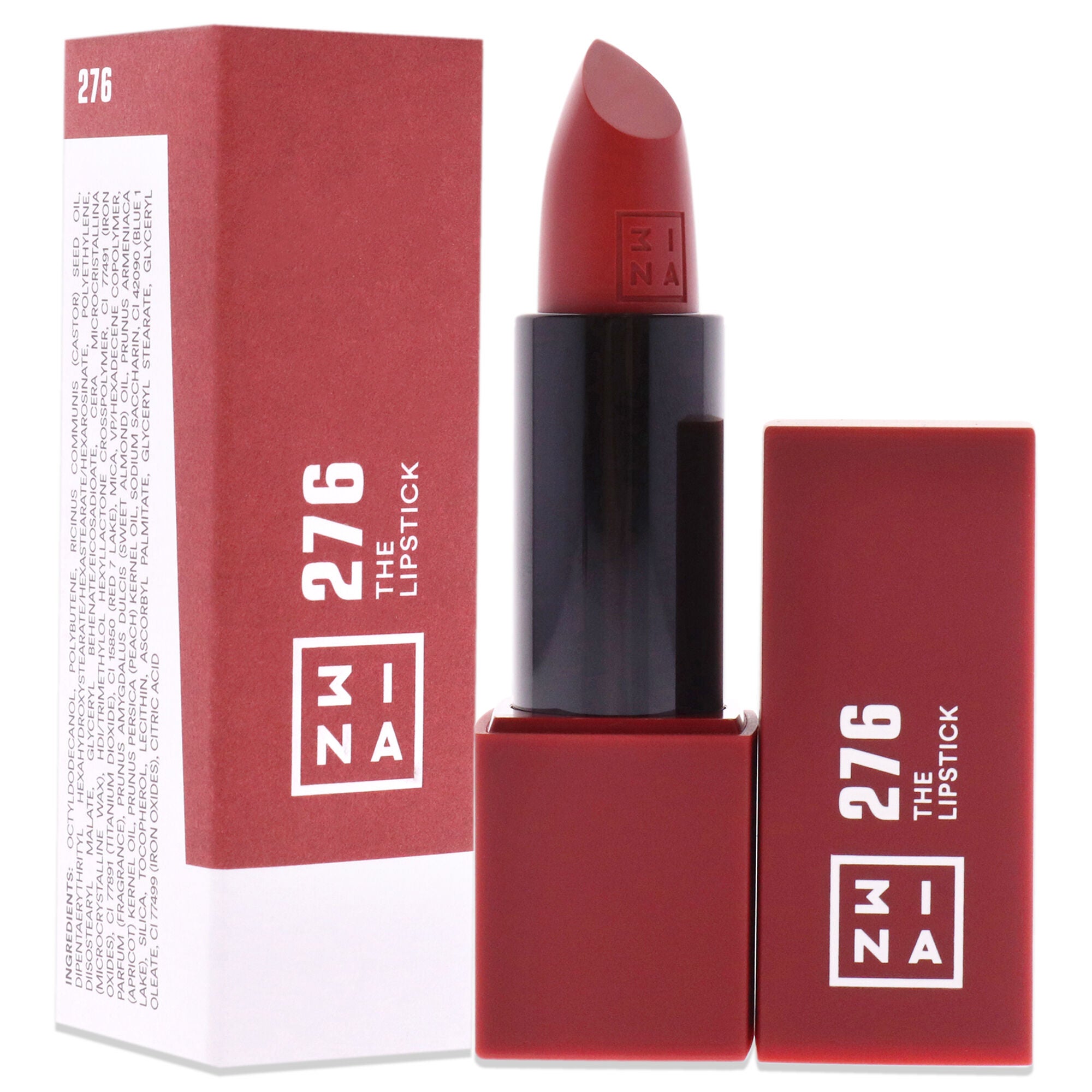The Lipstick - 276 Shiny Dusty Red by 3INA for Women - 0.11 oz Lipstick, See Description, alternate image number 2