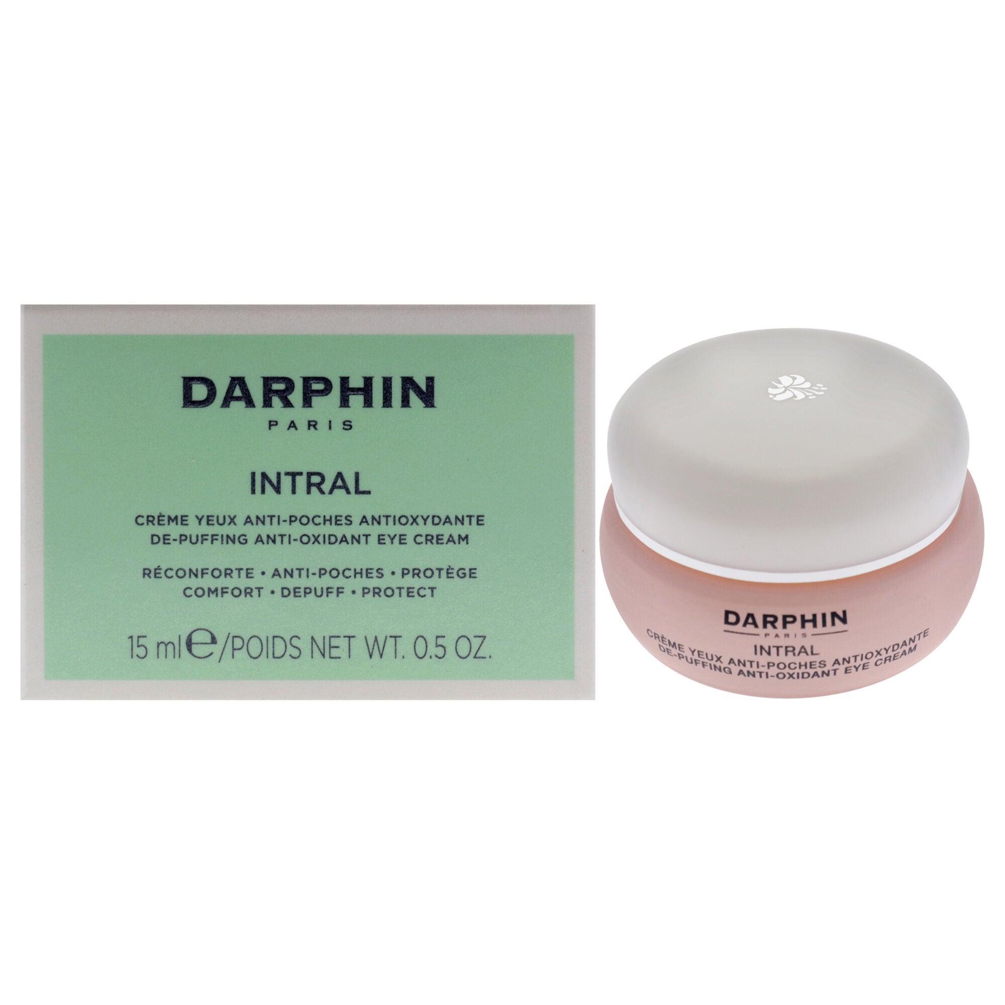 Intral De-Puffing Antioxidant Eye Cream by Darphin for Unisex - 0.5 oz Cream, See Description, hi-res image number 0