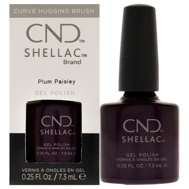 Shellac Nail Color - Plum Paisley by CND for Women - 0.25 oz Nail Polish, See Description, hi-res image number 0