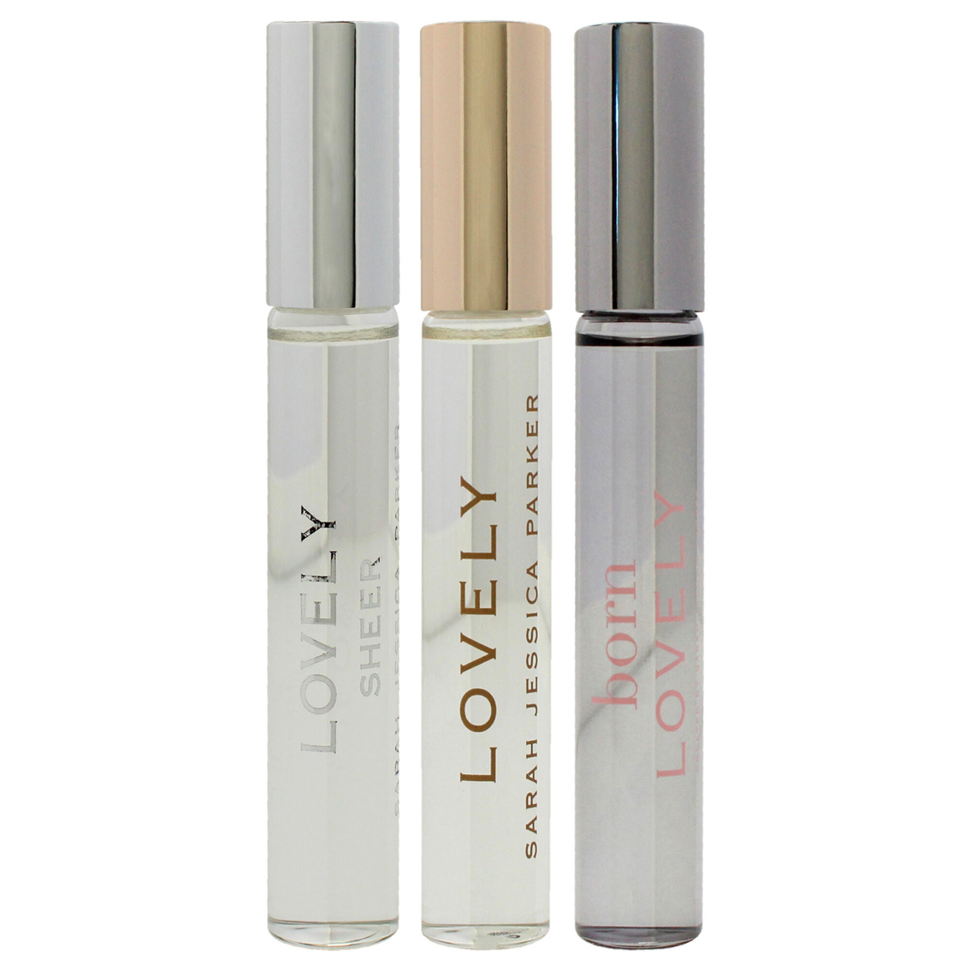 Lovely by Sarah Jessica Parker- 3 Pc Mini Gift Set 0.34oz Lovely EDP Rollerball, 0.34oz Loevly Sheer EDP Rollerball, 0.34oz Born Lovely EDP Rollerball, See Description, alternate image number 4