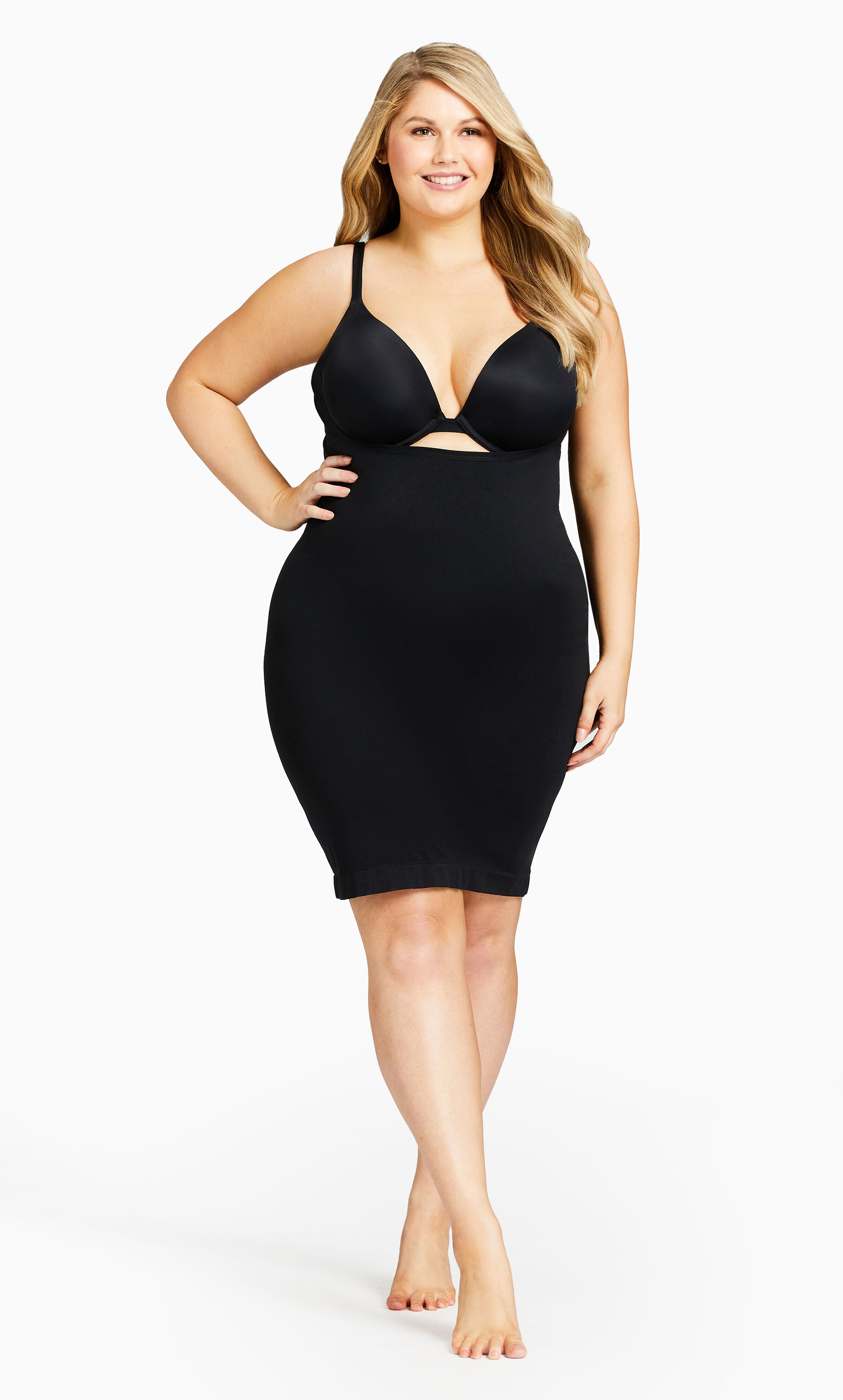 Seamless Shaper Slip - black, Black, hi-res image number 0