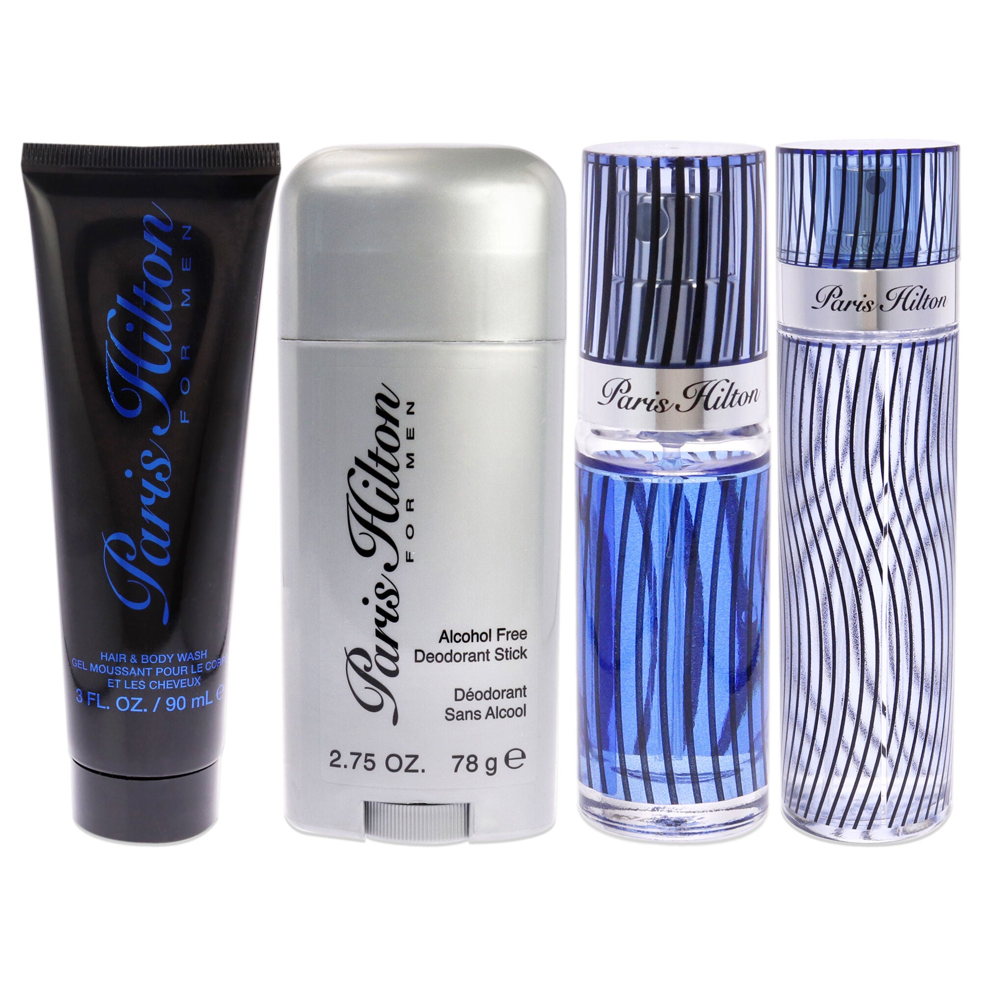 Paris Hilton by Paris Hilton for Men - 4 Pc Gift Set 3.4oz EDT Spray, 3oz Hair and Body Wash, 2.75oz Alcohol Free Deodorant Stick, 0.34oz EDT Spray, , alternate image number 5