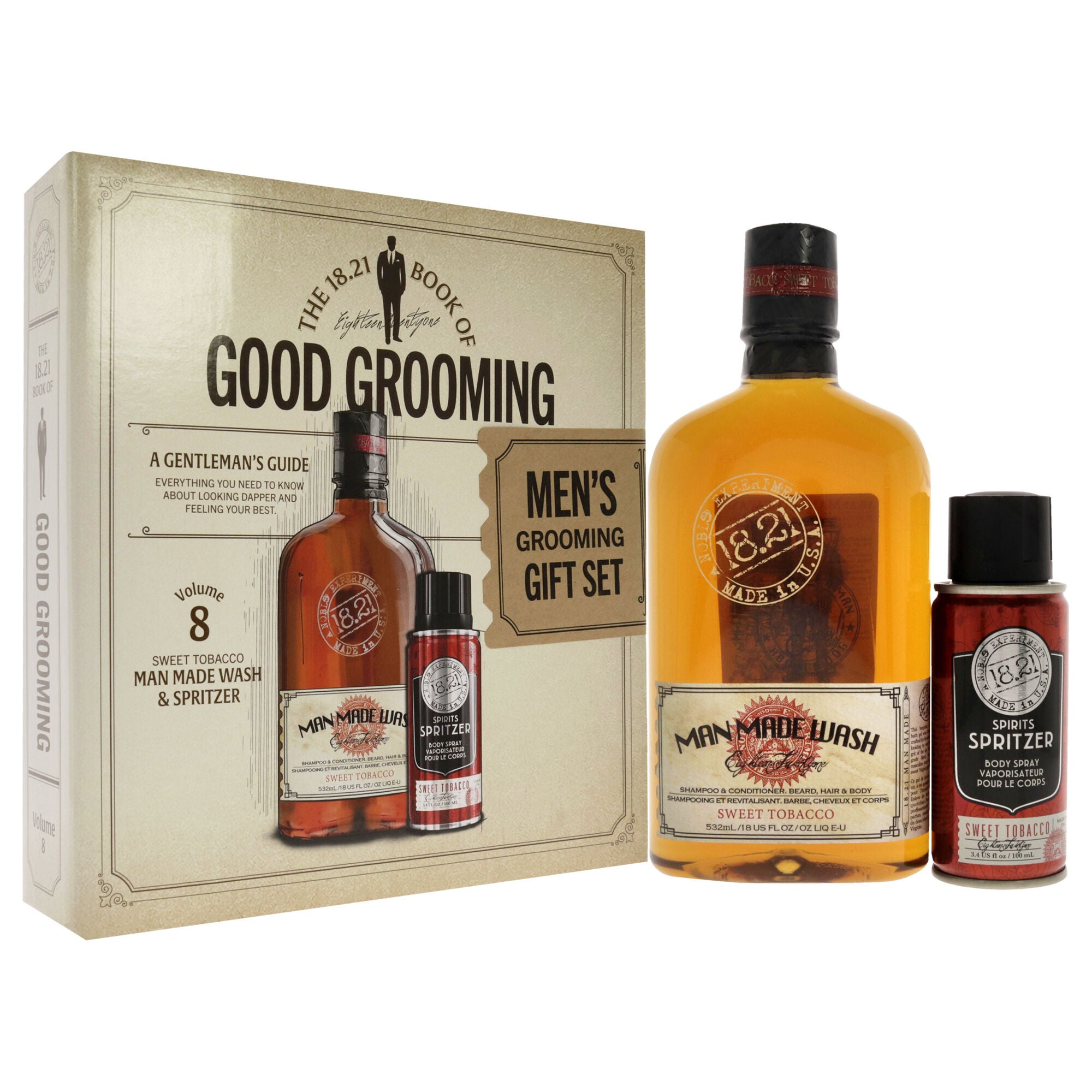 Book of Good Grooming Volume 8 Set - Sweet Tobacoo by 18.21 Man Made for Men - 2 Pc, See Description, alternate image number 1