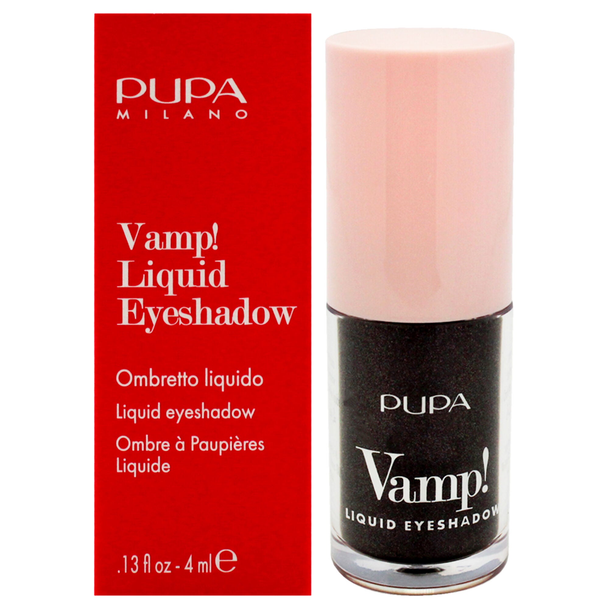 Vamp! Liquid Eyeshadow - 012 Anthracite by Pupa Milano for Women - 0.13 oz Eye Shadow, See Description, hi-res image number 0