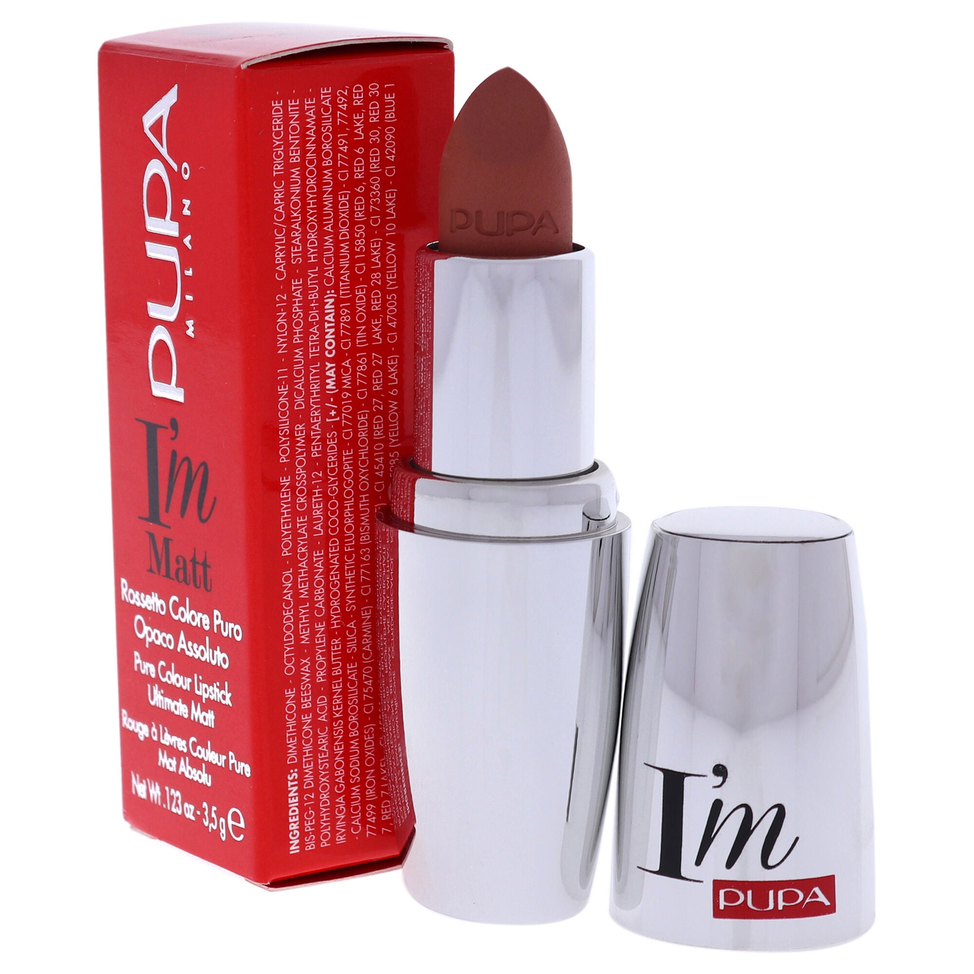 I Am Matt Pure Colour Lipstick - 014 Peachy Nude by Pupa Milano for Women - 0.123 oz Lipstick, See Description, alternate image number 3