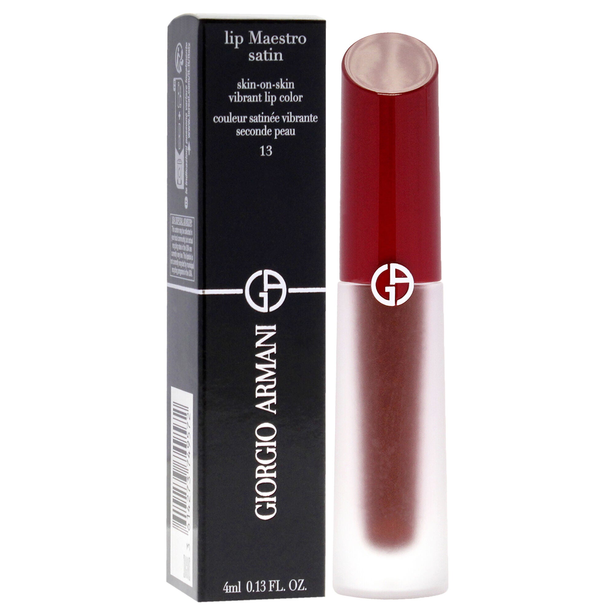 Lip Maestro Satin Lipstick - 13 Gala Night by Giorgio Armani for Women - 0.13 oz Lipstick, See Description, alternate image number 2