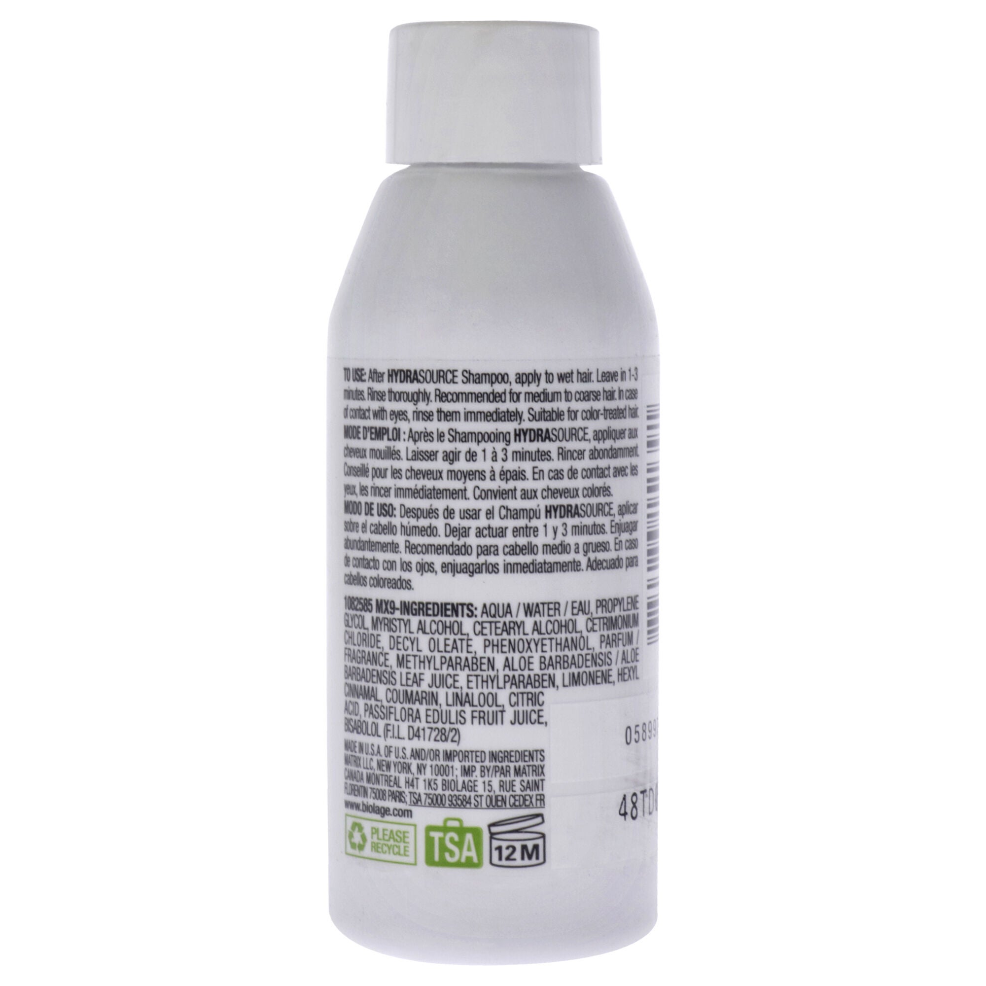 Biolage Hydrasource Conditioner by Matrix for Unisex - 1.7 oz Conditioner, , alternate image number 2