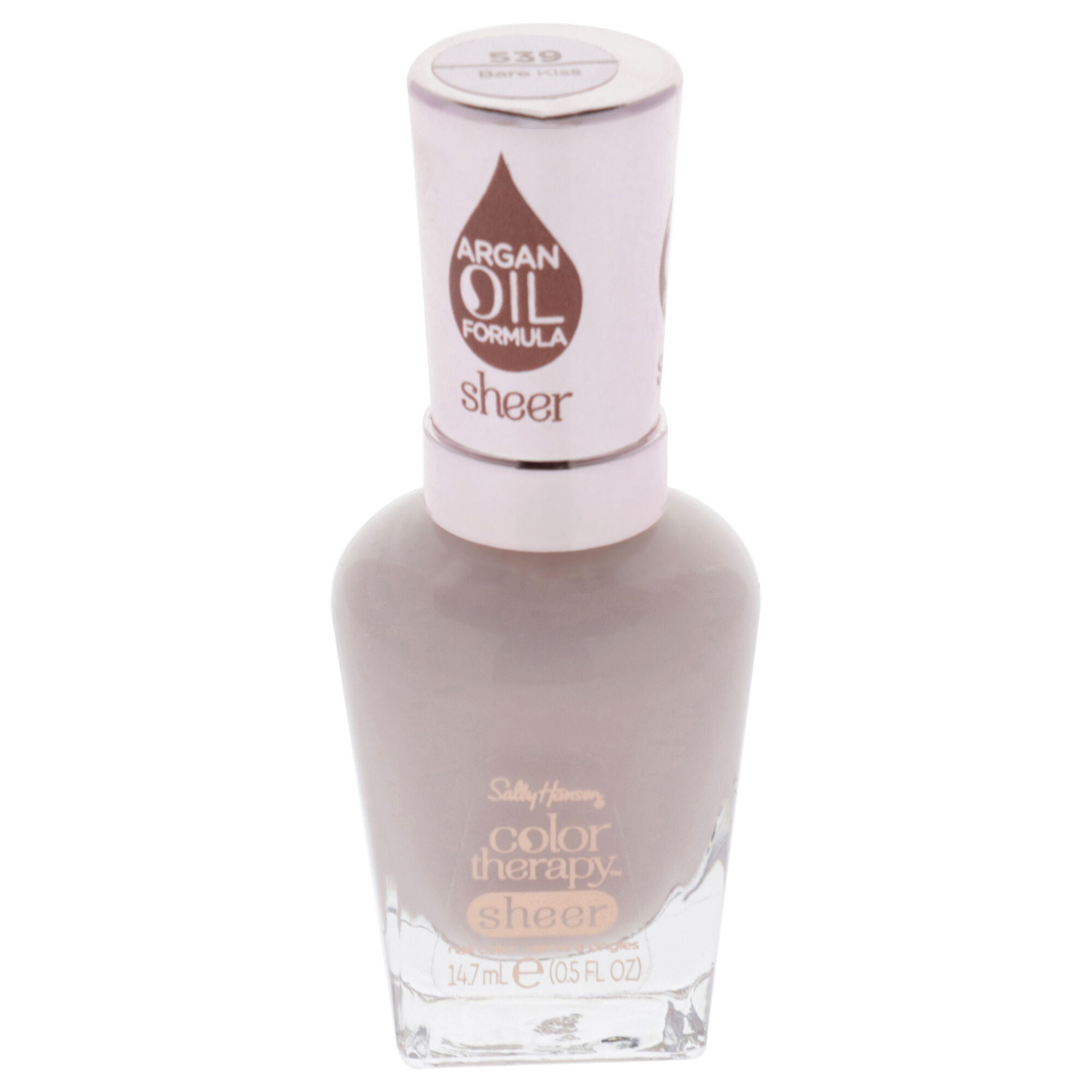 Color Therapy Nail Polish - 539 Bare Kiss by Sally Hansen for Women - 0.5 oz Nail Polish, See Description, hi-res image number 0