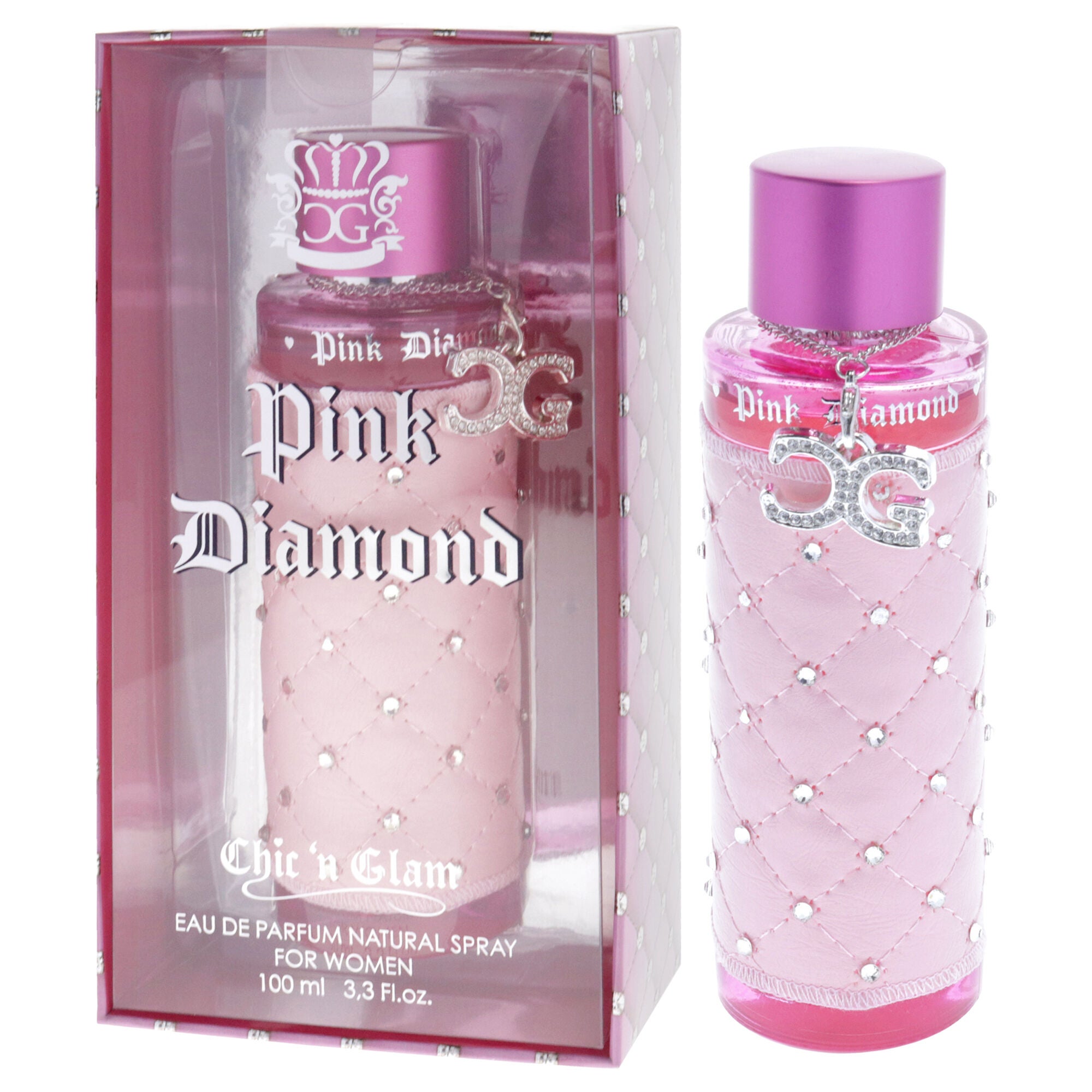 Pink Diamond by Chic N Glam for Women - 3.3 oz EDP Spray, Clear, alternate image number 3
