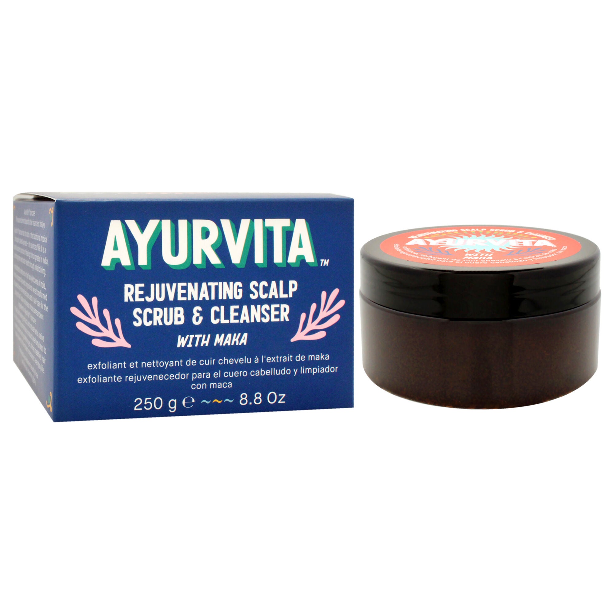 Maka Rejuvenating Scalp Scrub and Cleanser by AyurVita for Unisex 6.7 oz Cleanser, See Description, alternate image number 1