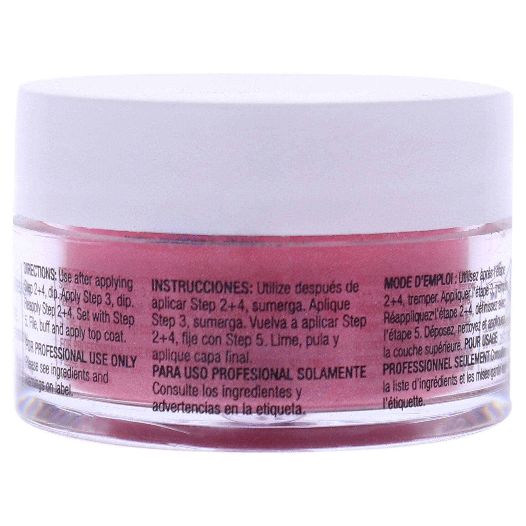 Pro Powder Polish Nail Colour Dip System - Rose with Rainbow Mica by Cuccio Colour for Women - 0.5 oz Nail Powder, See Description, alternate image number 2