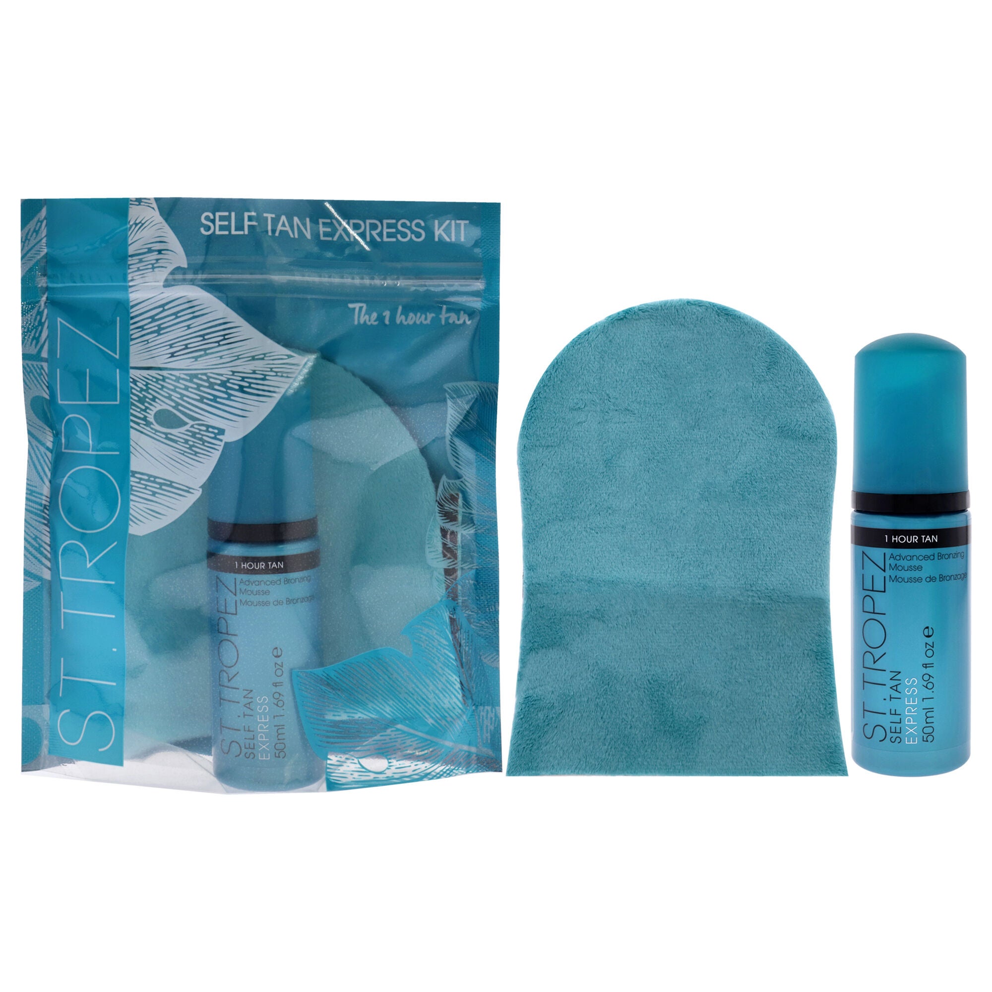 Self Tan Express Kit by St. Tropez for Unisex - 2 Pc 1.69oz Advance Bronzing Mousse, Velvet Luxe Applicator Mitt, , alternate image number 5