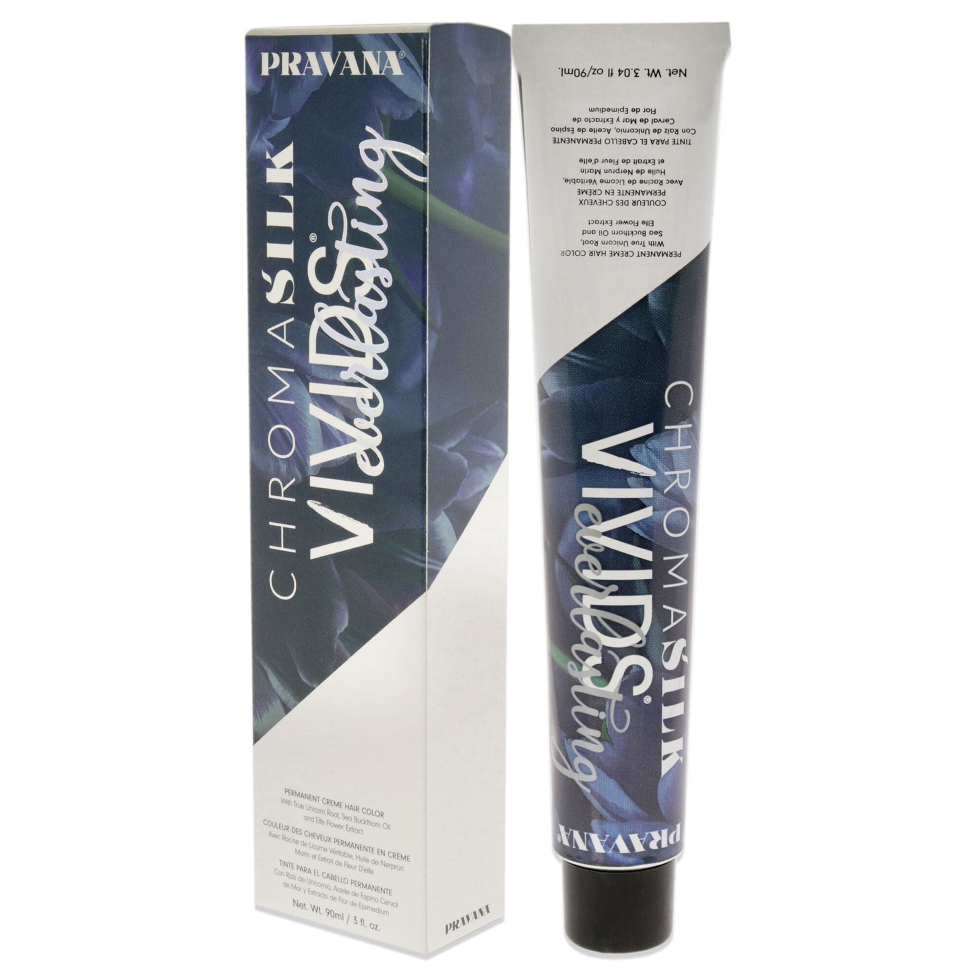 ChromaSilk Vivids Everlasting Permanent - Bewitching Blue by Pravana for Unisex - 3 oz Hair Color, See Description, alternate image number 3
