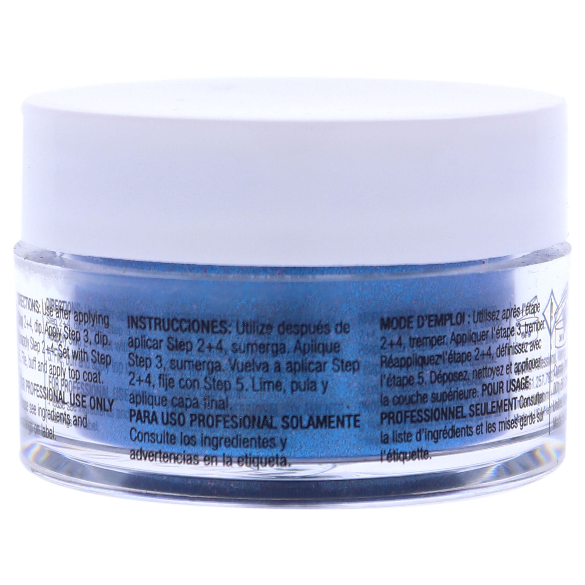 Pro Powder Polish Nail Colour Dip System - Blue With Pink Glitter by Cuccio Colour for Women - 0.5 oz Nail Powder, See Description, alternate image number 2