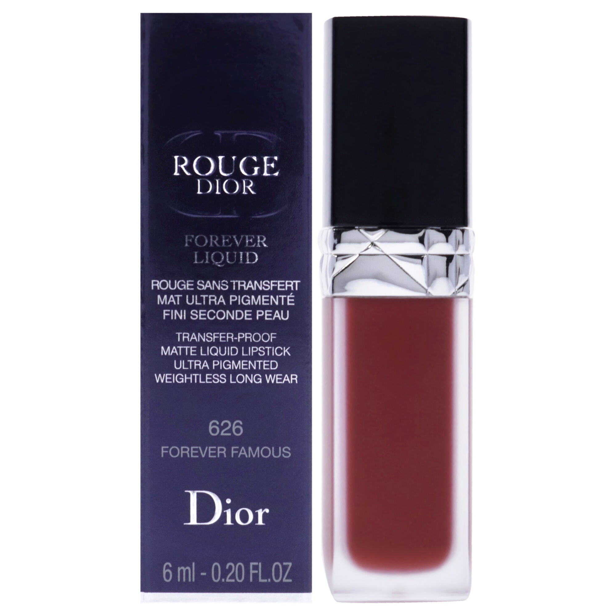 Rouge Dior Forever Liquid Matte - 626 Forever Famous by Christian Dior for Women - 0.2 oz Lipstick, See Description, hi-res image number 0
