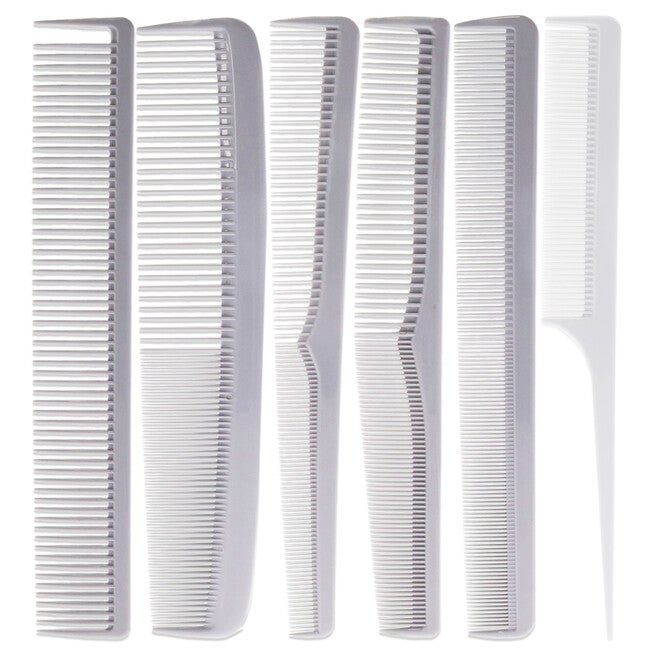 Heat Resistant Durable and Flexible Combs Set by Aristocrat for Unisex - 6 Pc Comb, See Description, alternate image number 1