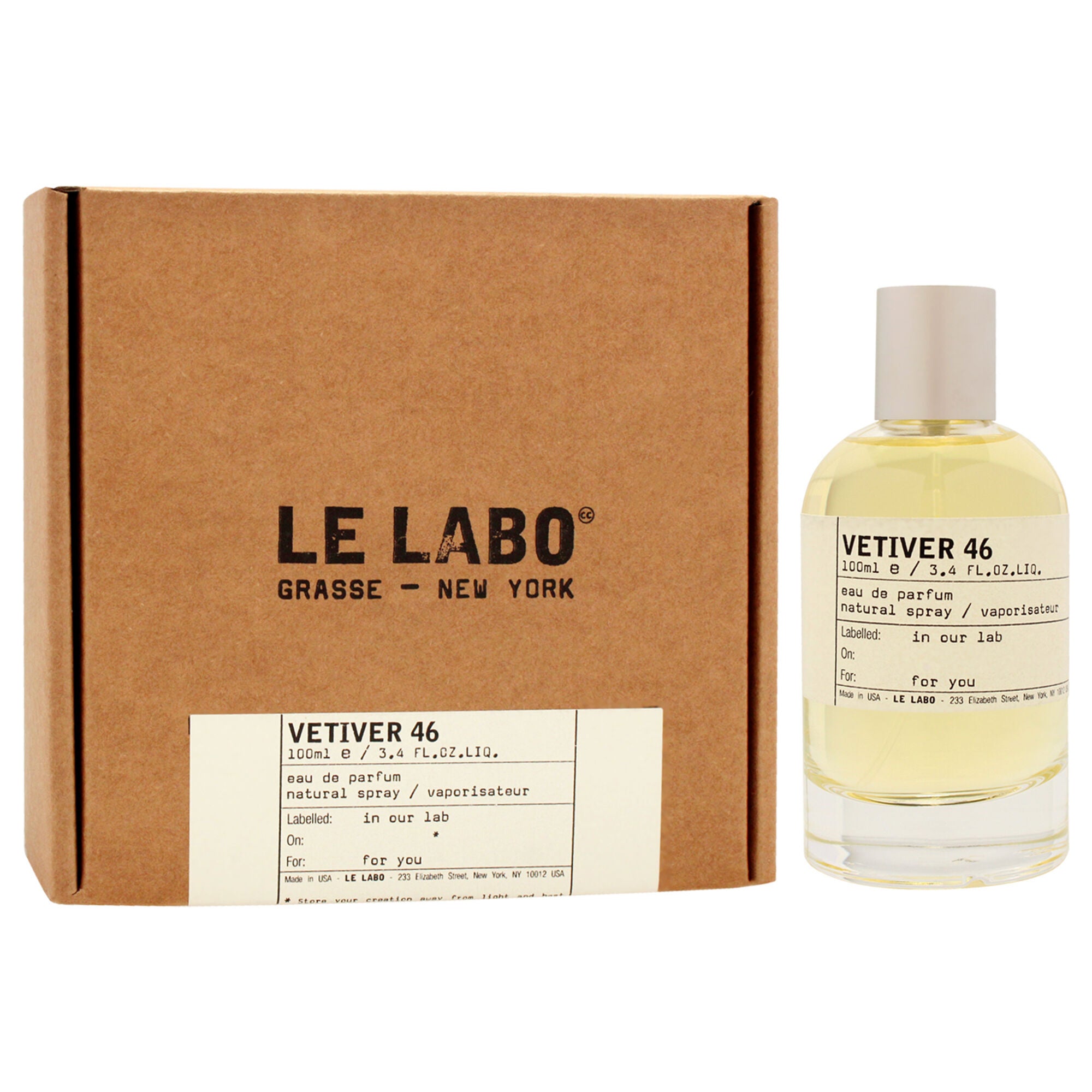 Vetiver 46 by Le Labo for Unisex - 3.4 oz EDP Spray, See Description, alternate image number 1