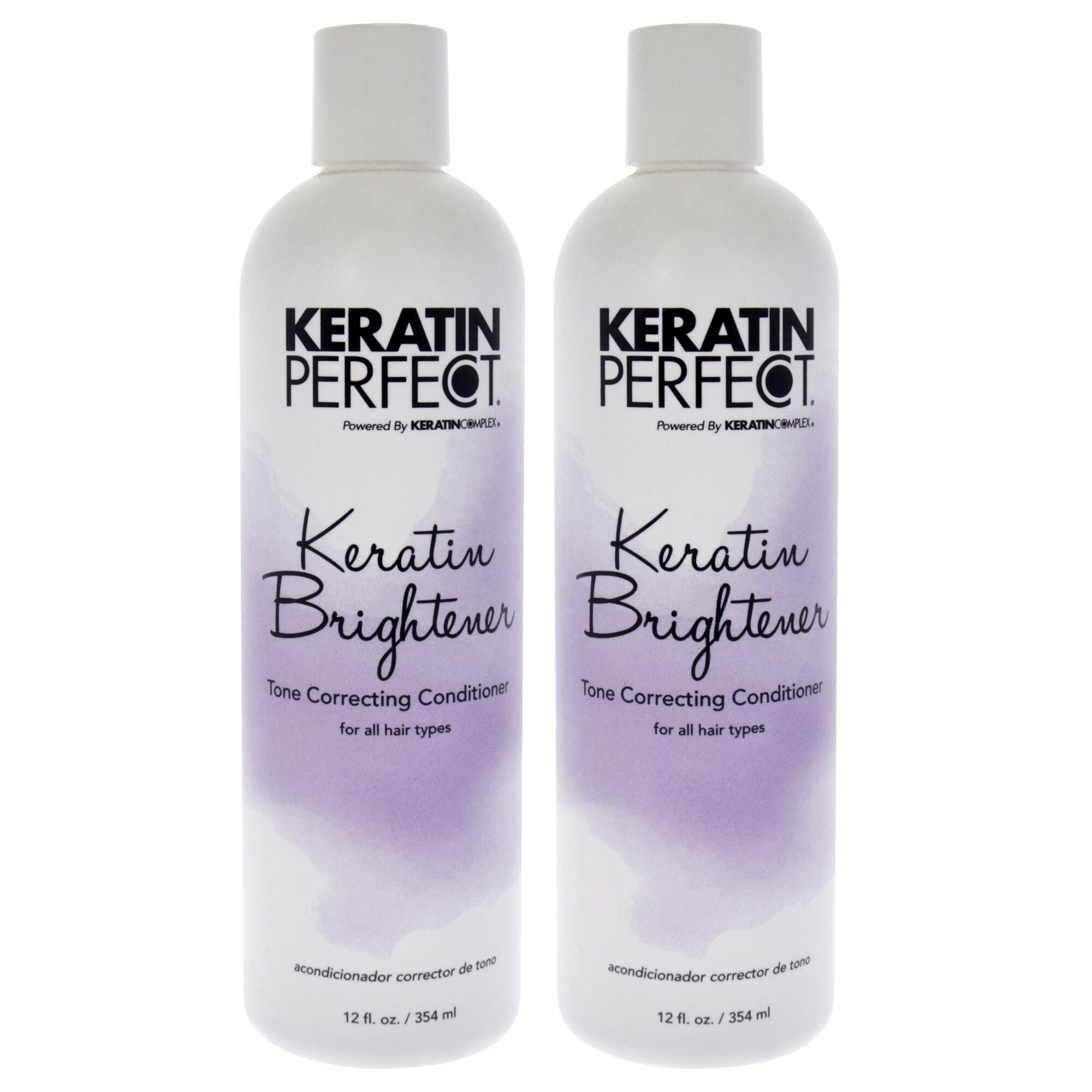 Keratin Brightener Conditioner by Keratin Perfect for Unisex - 12 oz Conditioner - Pack of 2, See Description, hi-res image number 0