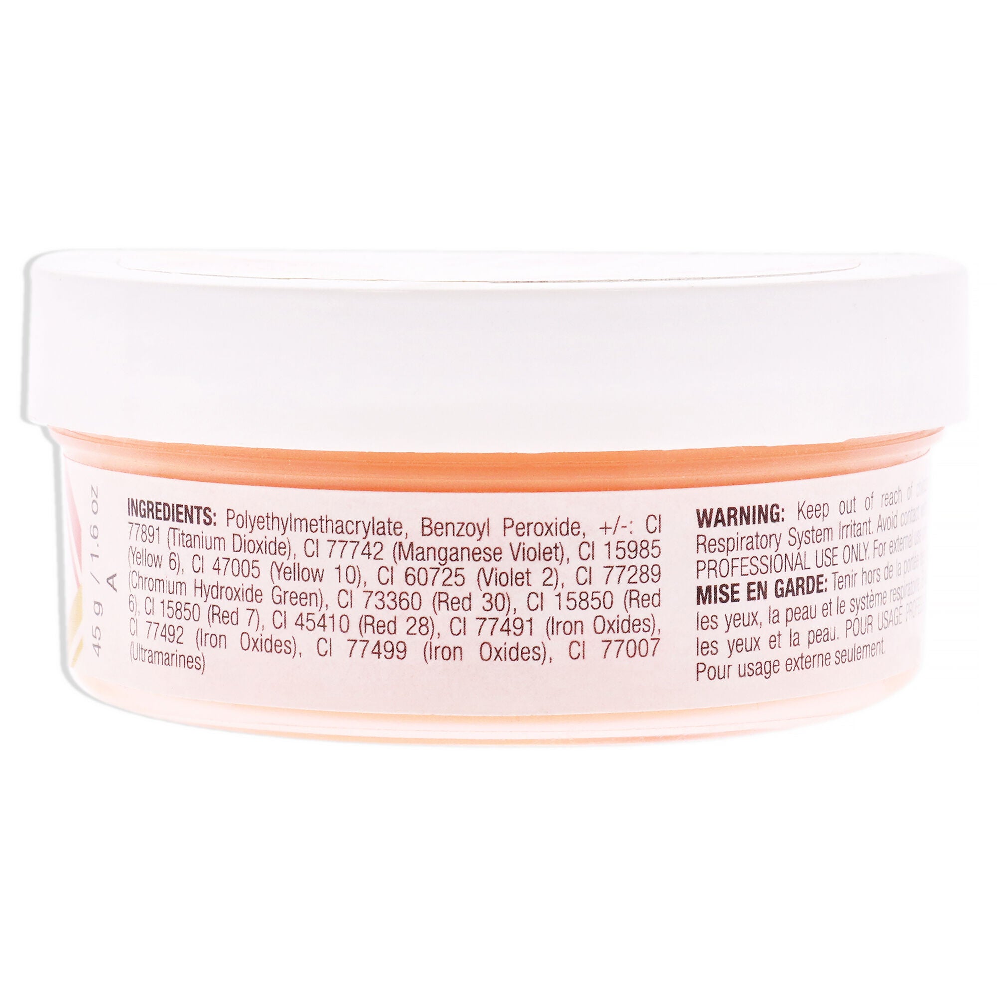Colour Acrylic Powder - Sherbert Orange by Cuccio PRO for Women - 1.6 oz Acrylic Powder, See Description, alternate image number 2
