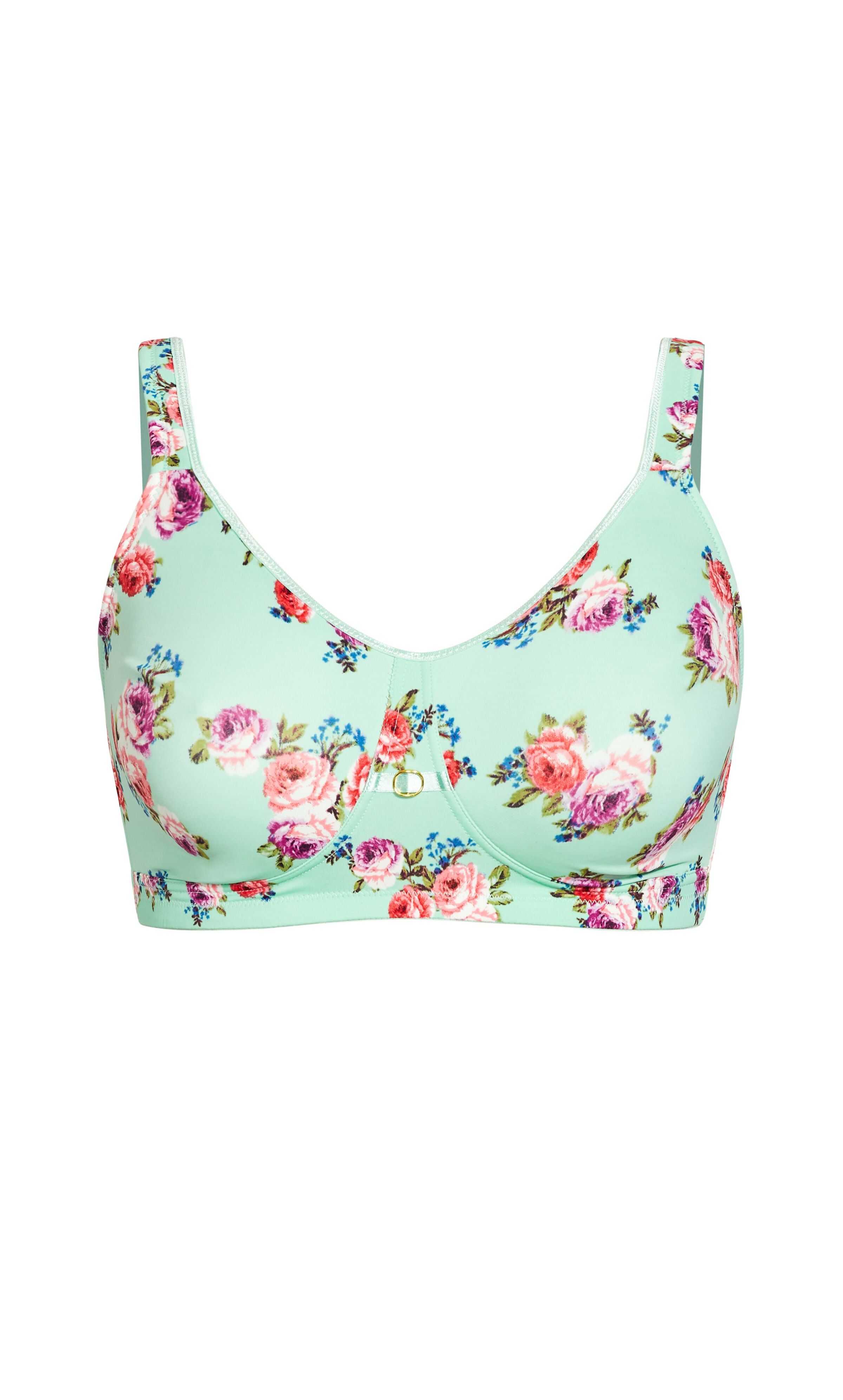 Fashion Soft Caress Bra - mint floral, , alternate image number 2