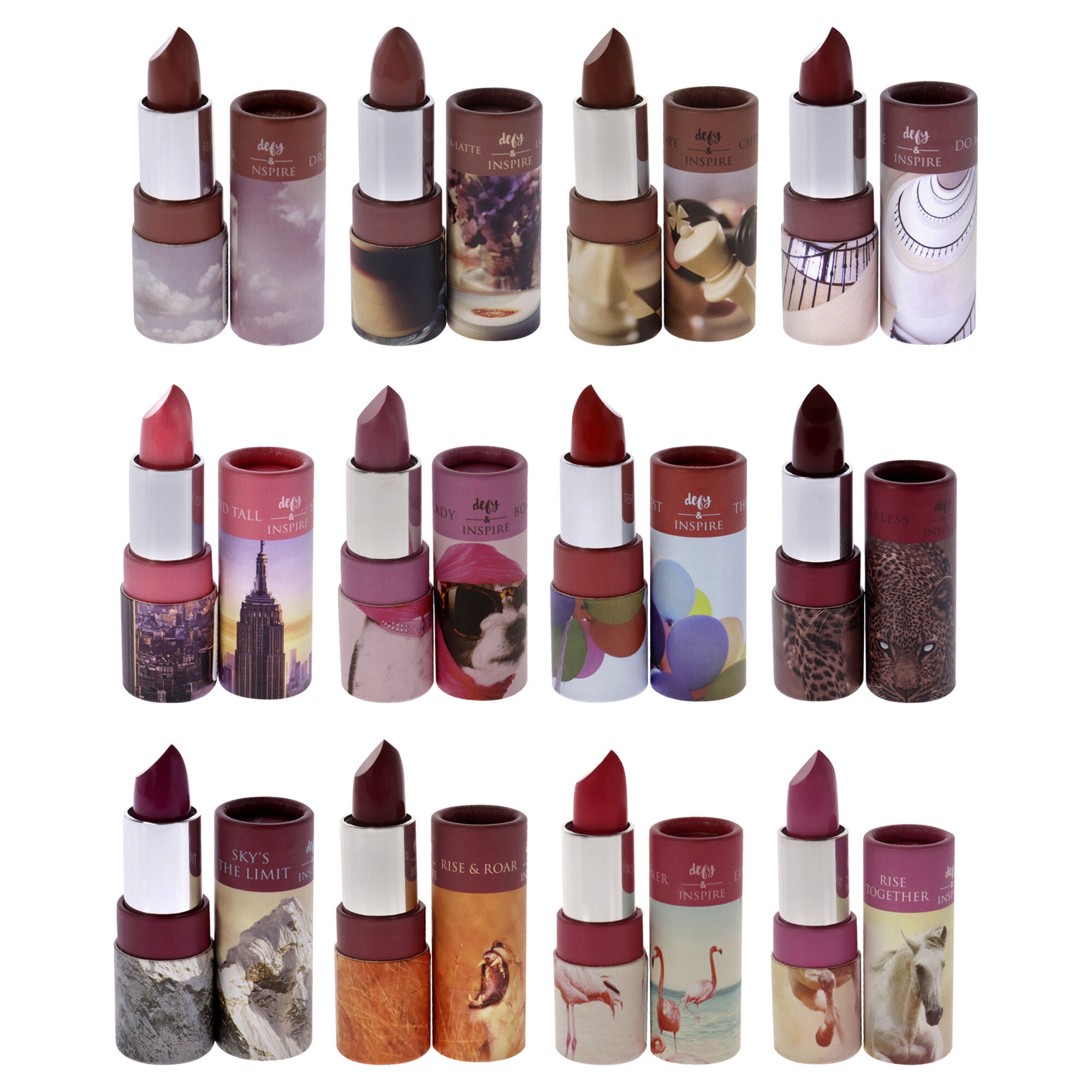 Cream Lipstick Kit by Defy and Inspire for Women - 12 Pc Kit, See Description, alternate image number 2