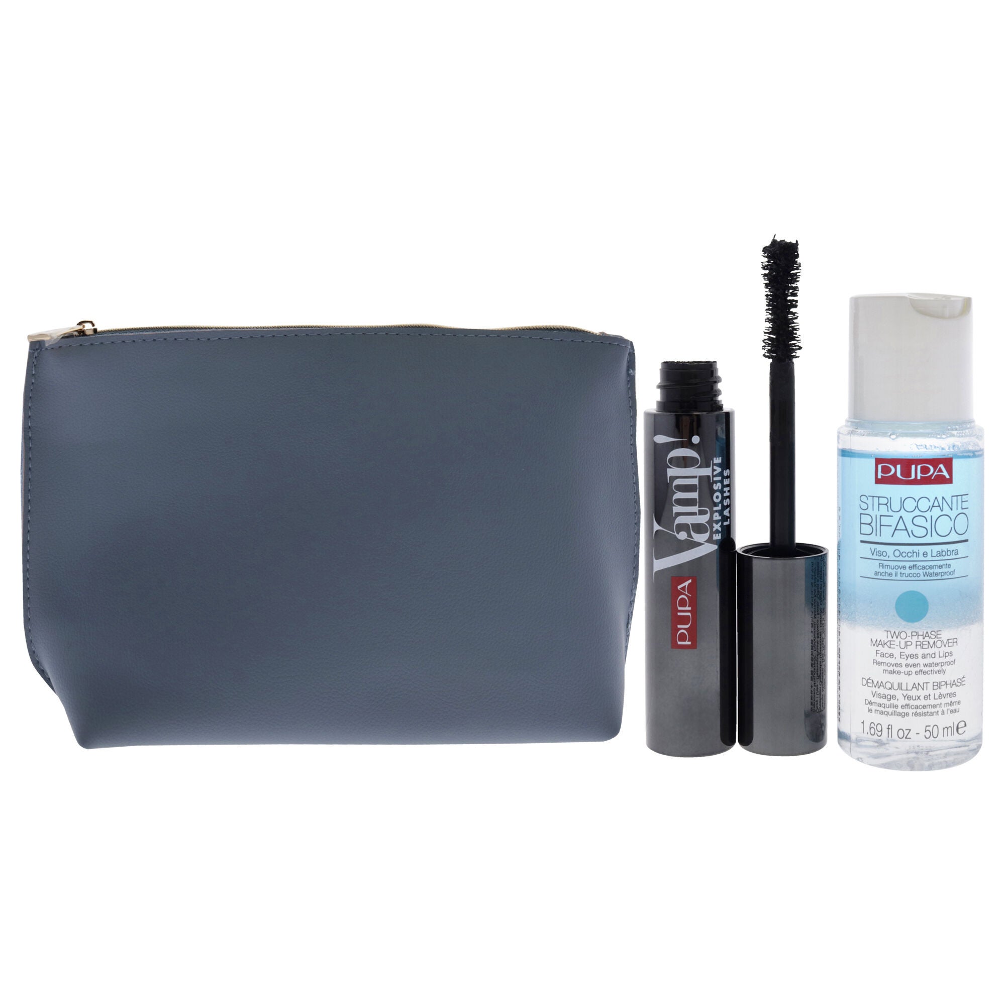 Vamp! Explosive Lashes and Two-Phase Make-Up Remover Set by Pupa Milano for Women - 3 Pc Kit, See Description, alternate image number 1