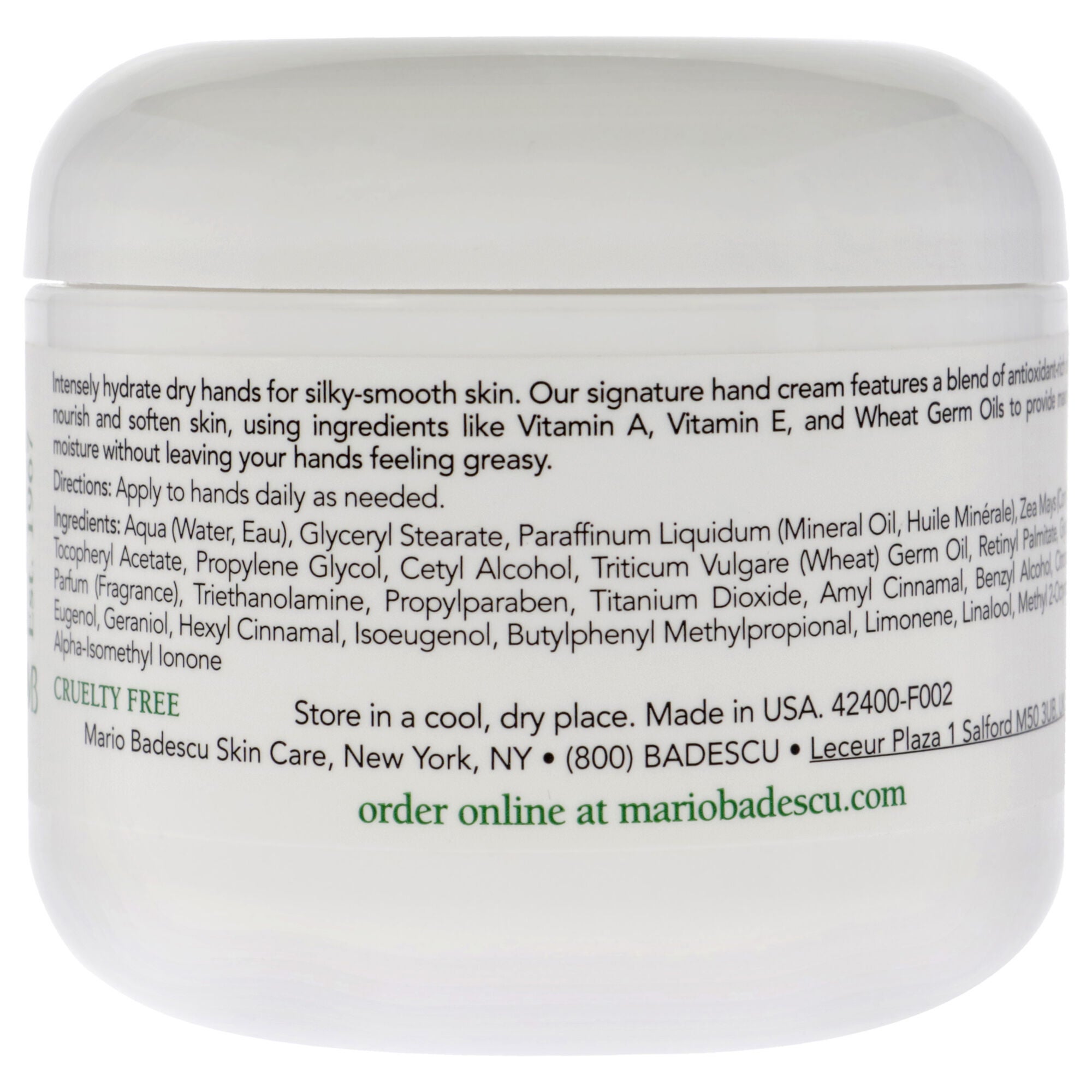 Hand Cream Vitamin E by Mario Badescu for Unisex - 4 oz Cream, , alternate image number 3