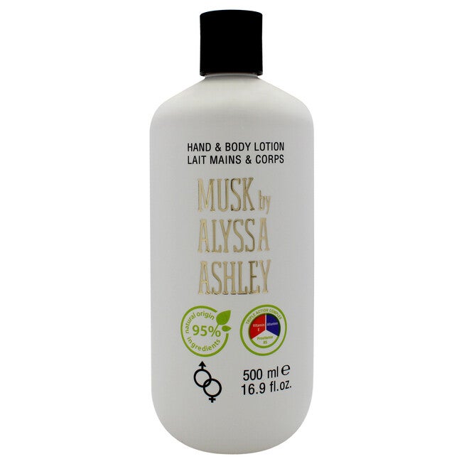 Musk Hand Body Lotion by Alyssa Ashley for Unisex - 16.9 oz Body Lotion, See Description, hi-res image number 0