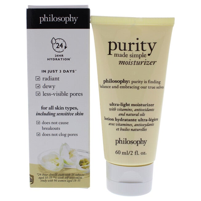 Purity Made Simple Moisturizer by Philosophy for Unisex - 2 oz Moisturizer, , alternate image number null