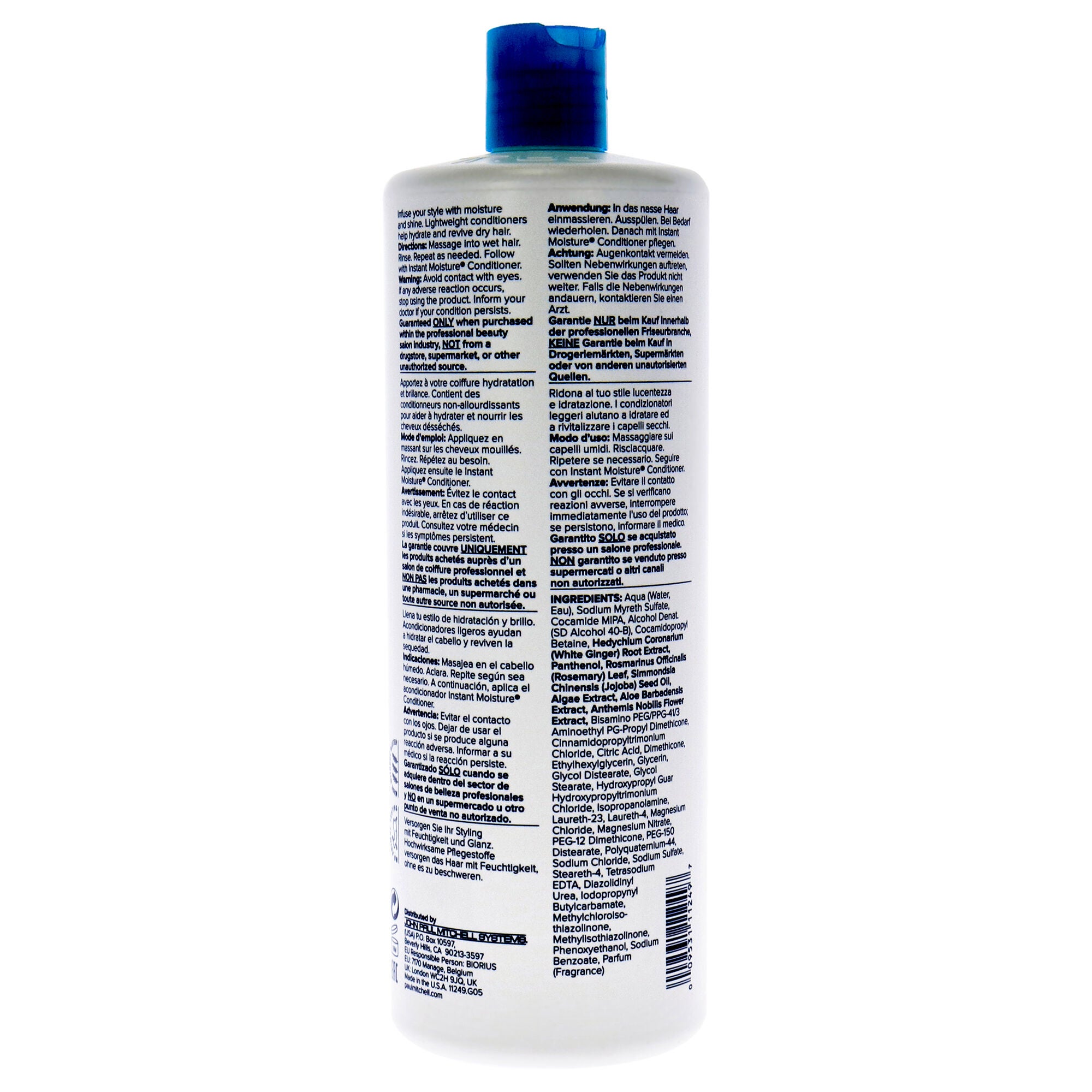 Instant Moisture Shampoo by Paul Mitchell for Unisex - 33.8 oz Shampoo, See Description, alternate image number 1