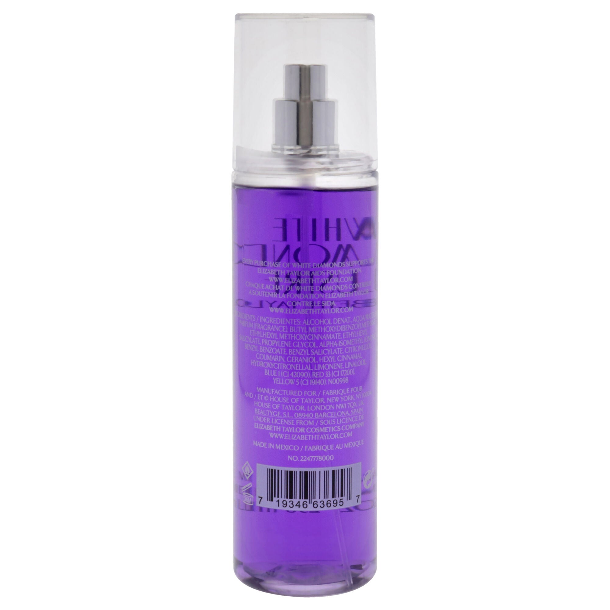 White Diamonds Lustre by Elizabeth Taylor for Women - 8 oz Fragrance Mist, Clear, alternate image number 2