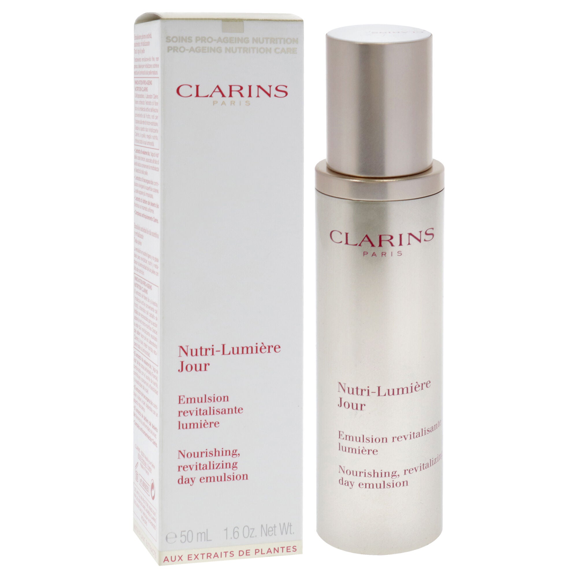 Nutri-Lumiere Day Emulsion by Clarins for Unisex - 1.6 oz Emulsion, See Description, alternate image number 2