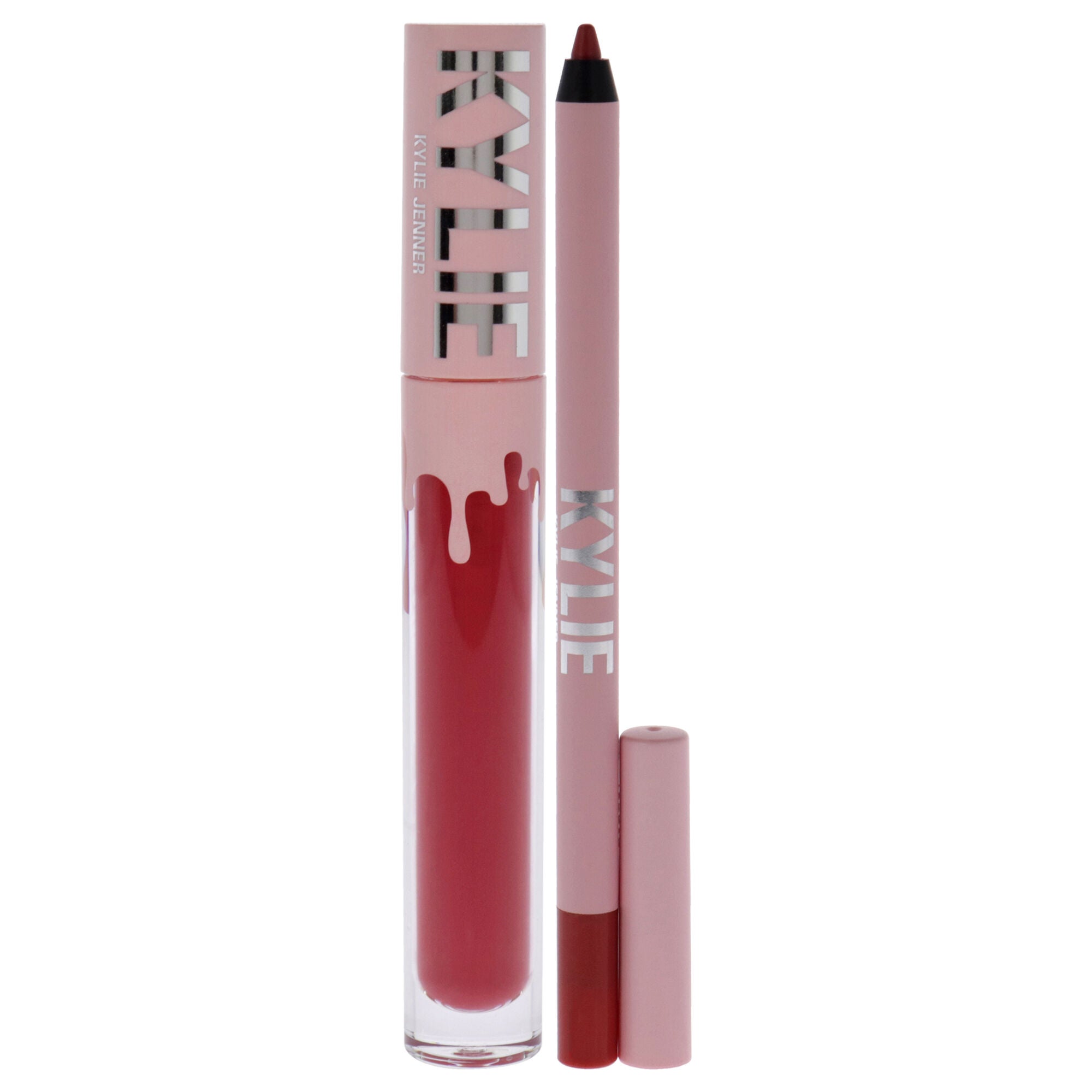 Matte Lip Kit - 503 Bad Lil Thing by Kylie Cosmetics for Women - 2 Pc 0.10oz Matte Liquid Lipstick, 0.039oz Lip Liner, Red, alternate image number 1
